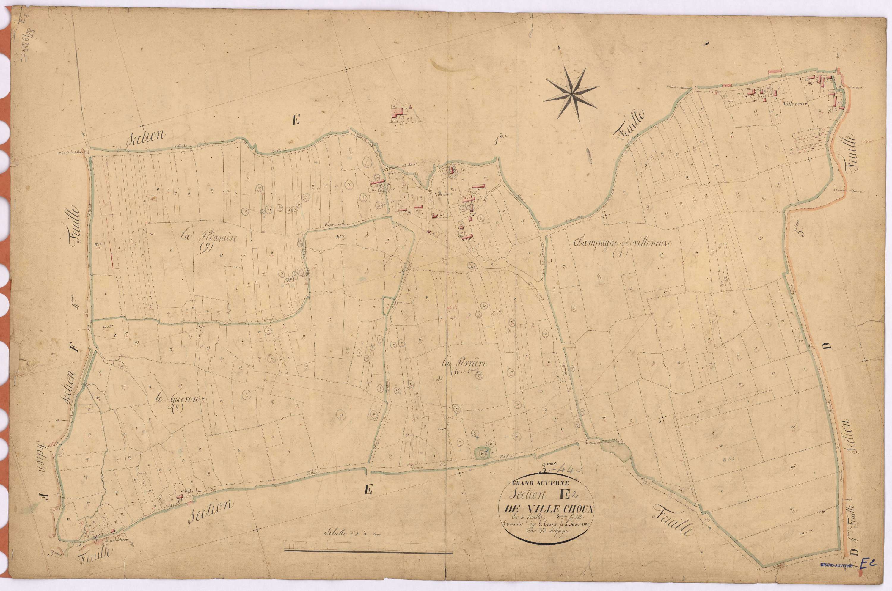 Grand-Auverné - Section E2 Ville Choux (section de)