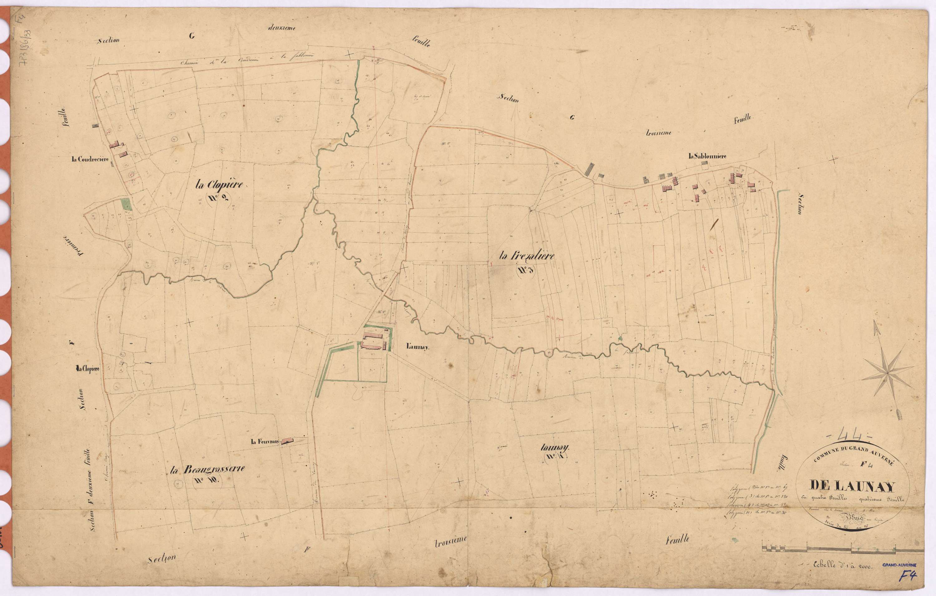 Grand-Auverné - Section F4 Launay (section de)