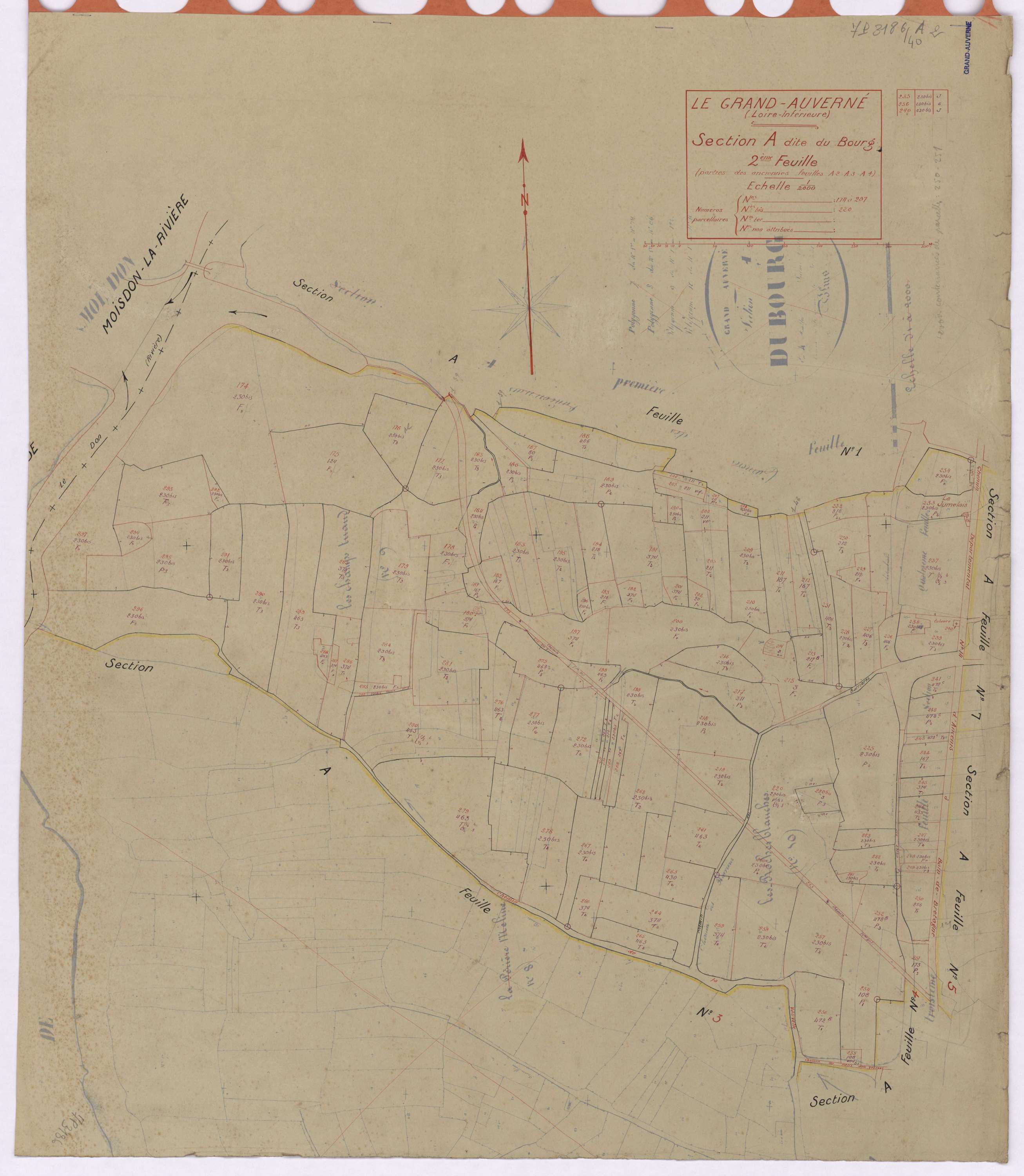 Grand-Auverné - Section A2 Bourg (section du) ; 174-297
