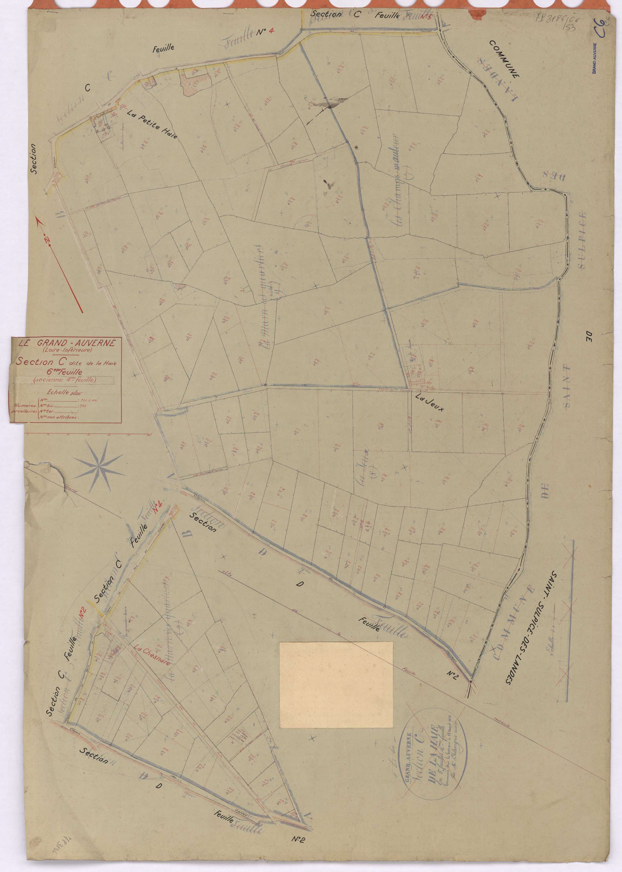 Grand-Auverné - Section C6 Haie (section de La) ; 723-862