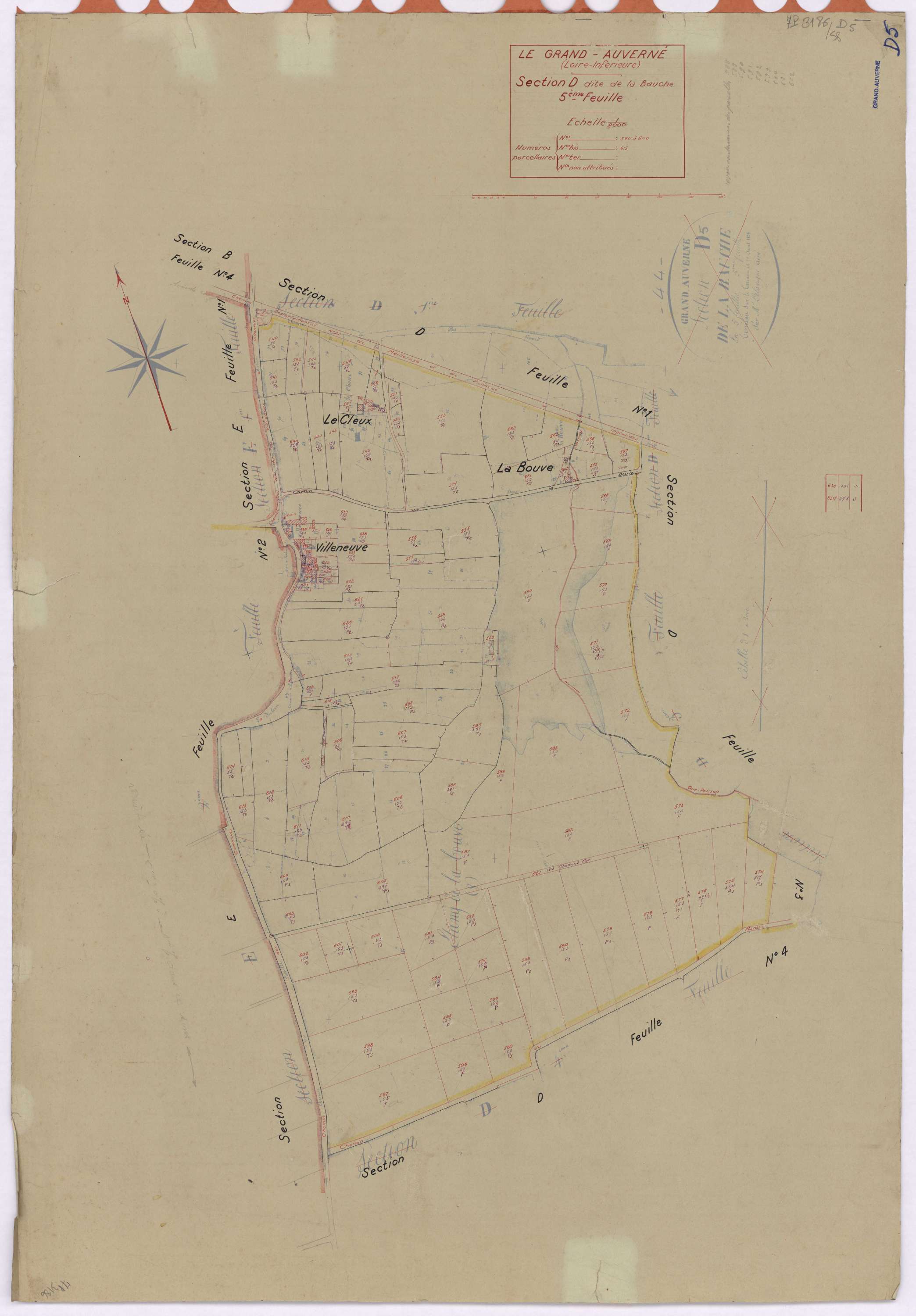 Grand-Auverné - Section D5 Bauche (section de La) ; 540-640