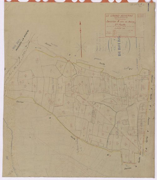 Grand-Auverné - Section A2 Bourg (section du) ; 174-297