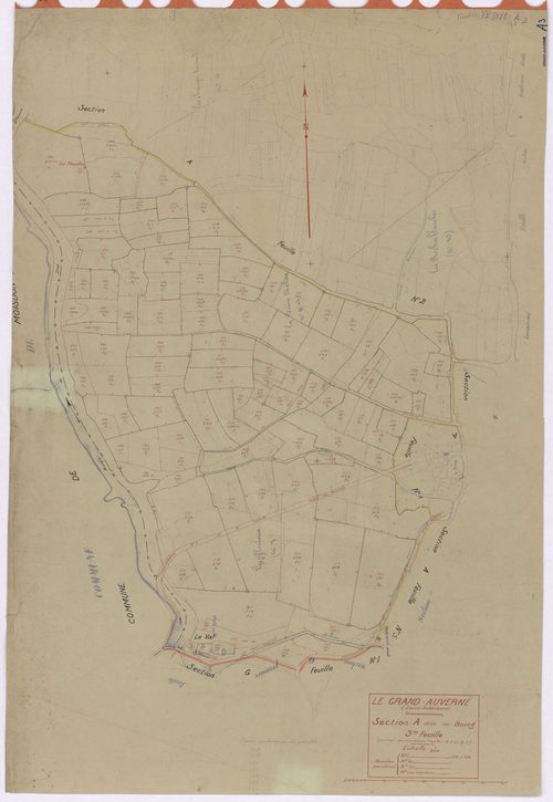 Grand-Auverné - Section A3 Bourg (section du) ; 298-408