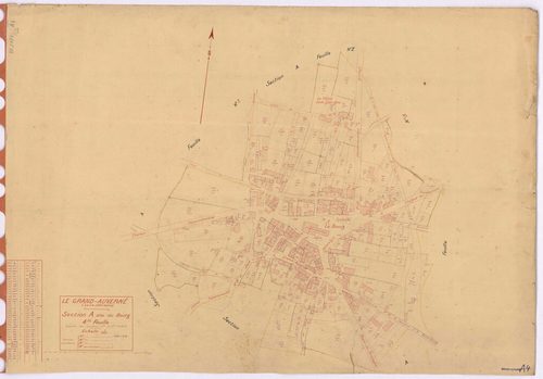 Grand-Auverné - Section A4 Bourg (section du) ; 409-648