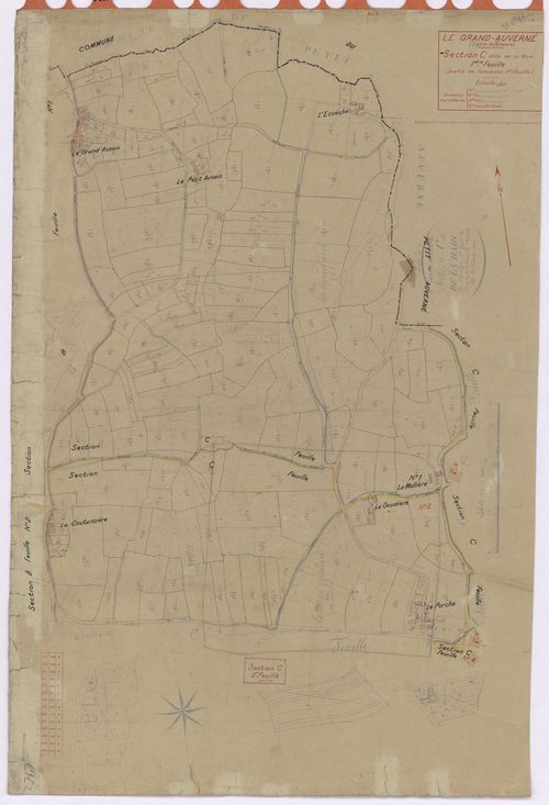 Grand-Auverné - Section C1 Haie (section de La) ; 1-135