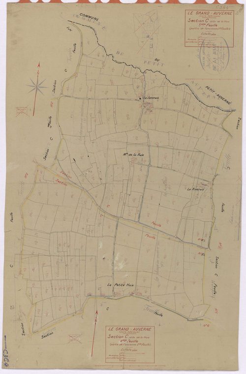 Grand-Auverné - Section C3 C4 Haie (section de La) ; 434-528 ; 529-603