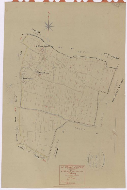 Grand-Auverné - Section C5 Haie (section de La) ; 604-722