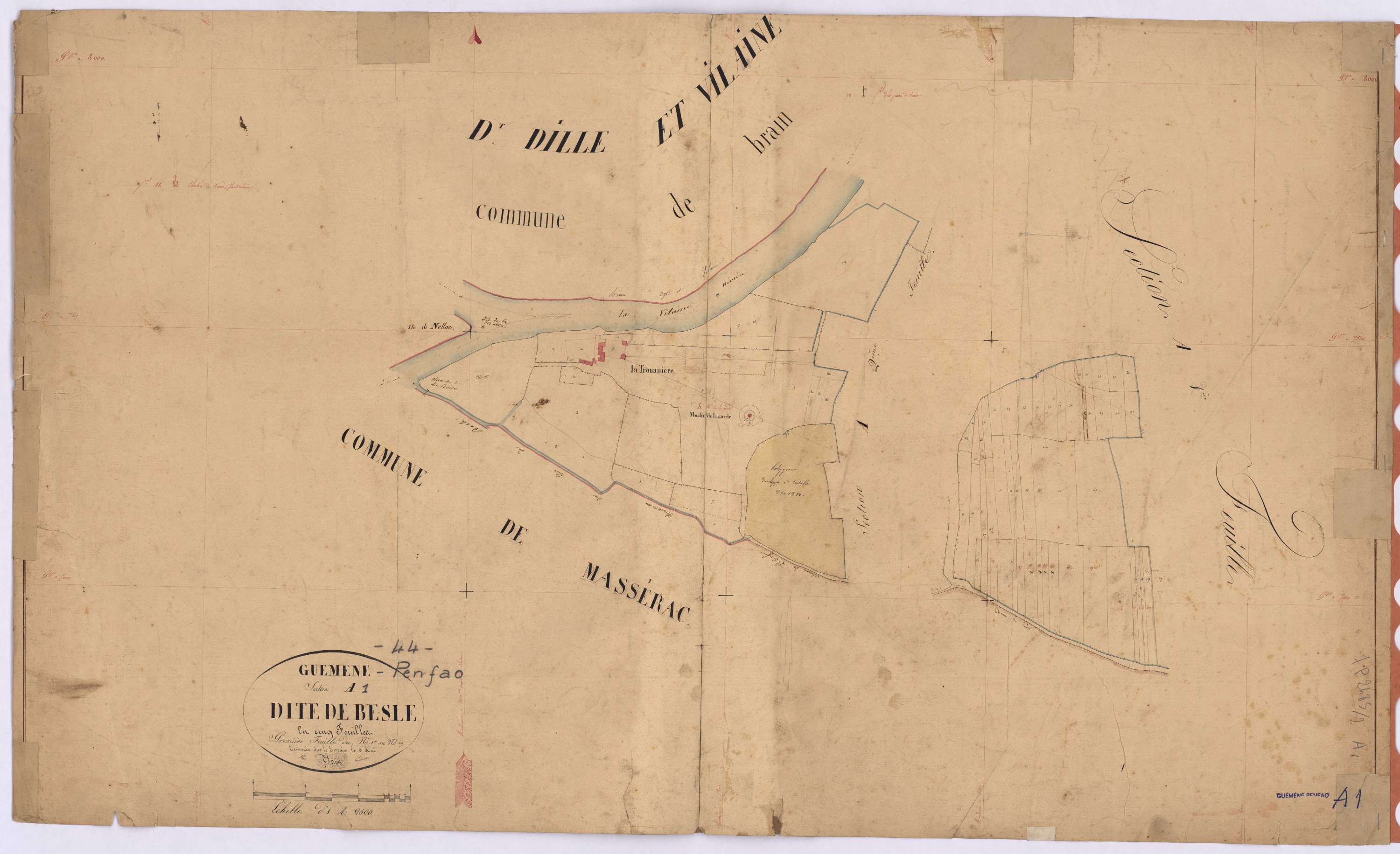 Guémené-Penfao - Section A1 Beslé (section de) ; 1-69