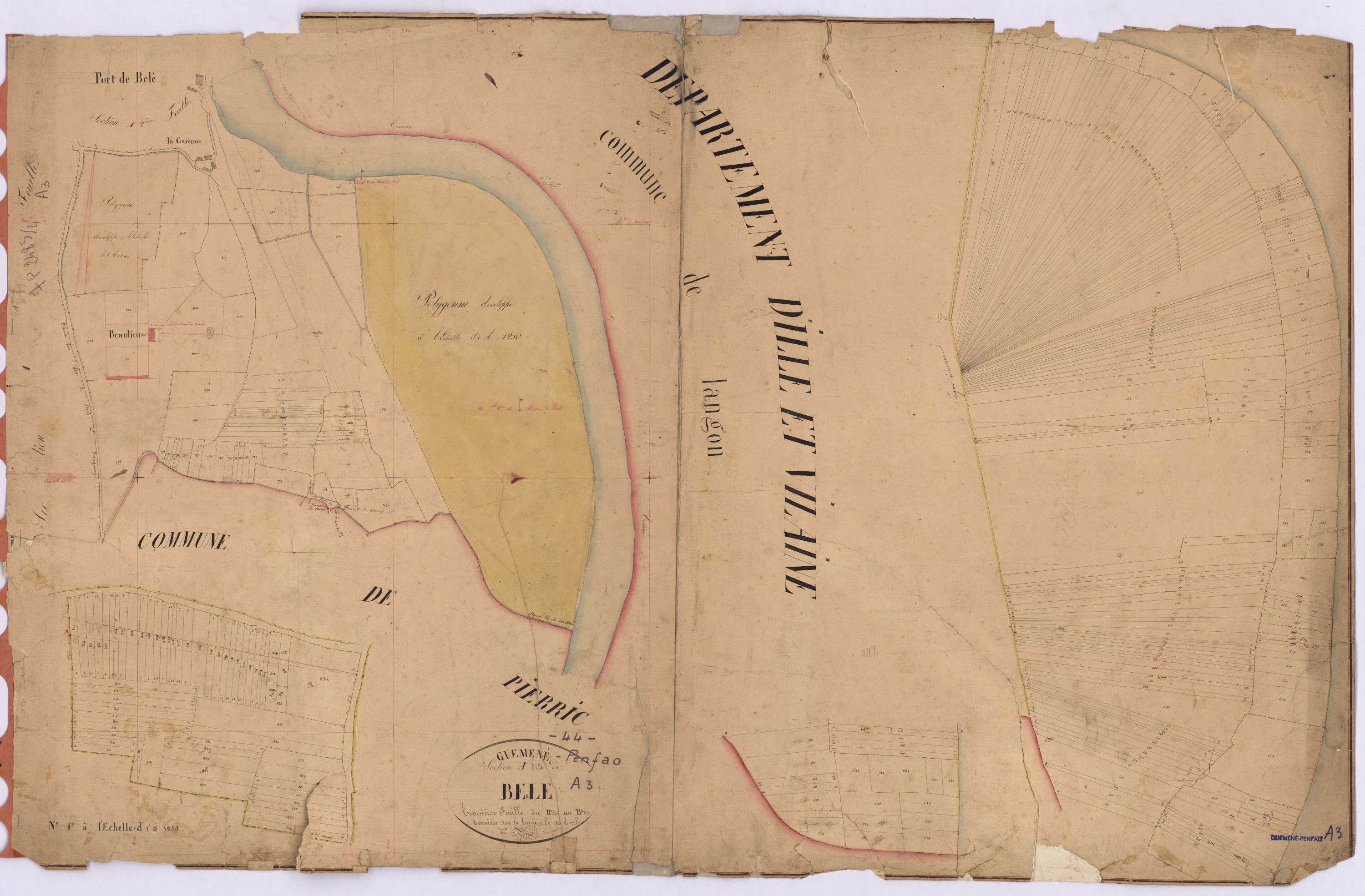 Guémené-Penfao - Section A3 Beslé (section de) ; 541-870