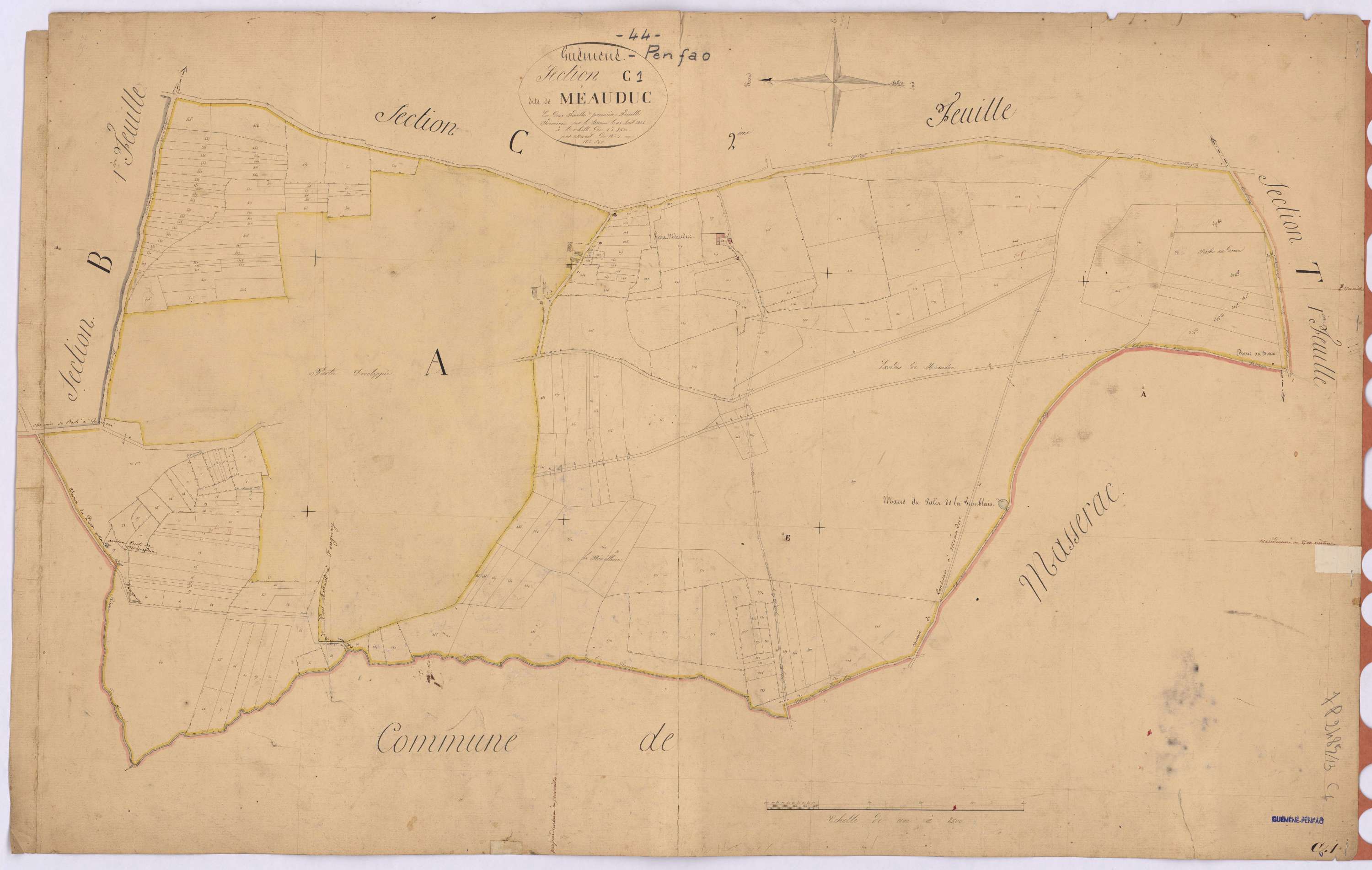 Guémené-Penfao - Section C1 Méauduc (section de) ; 1-565