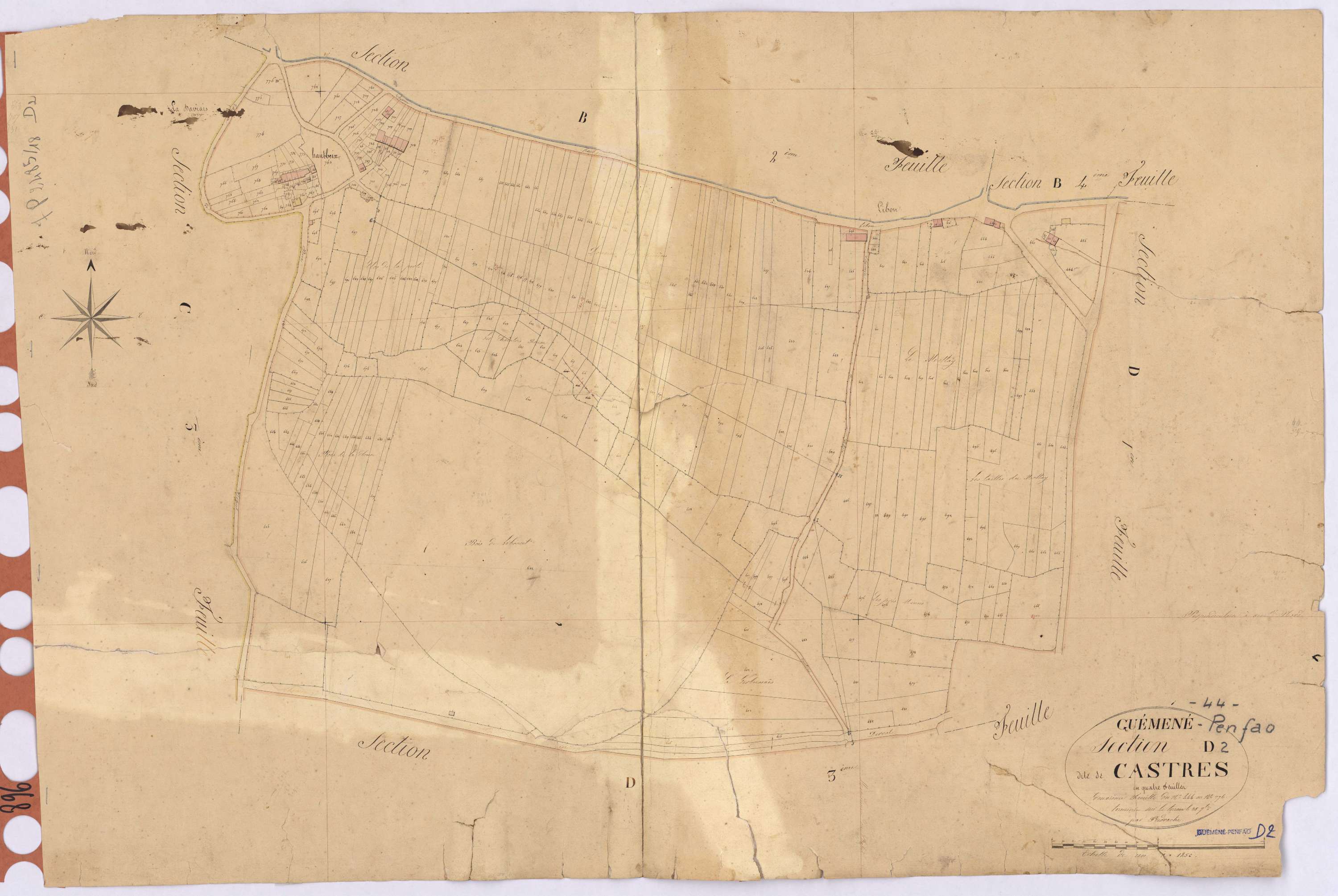 Guémené-Penfao - Section D2 Castres (section de) ; 444-776