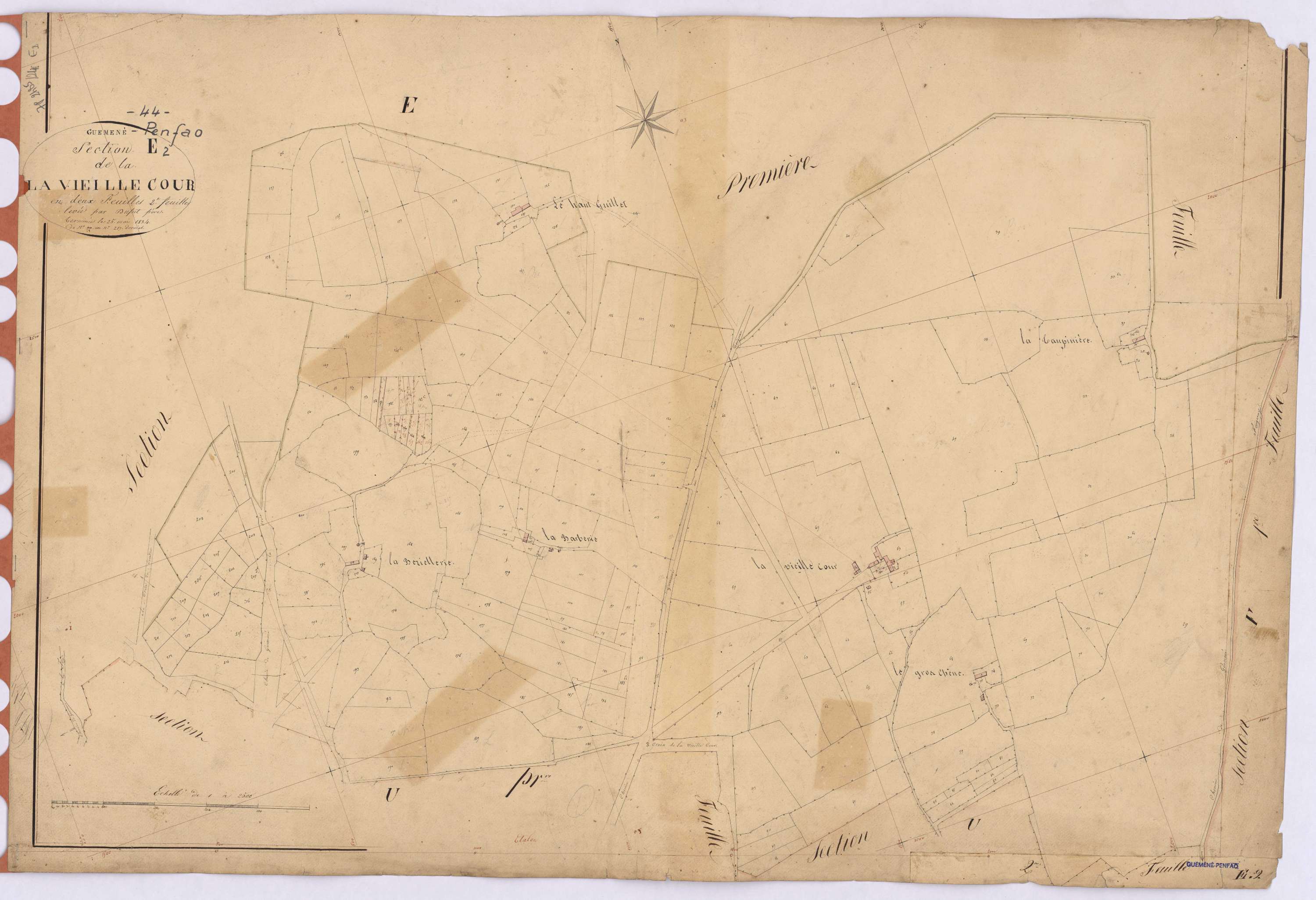 Guémené-Penfao - Section E2 Vieille Cour (section de La) ; 28-217