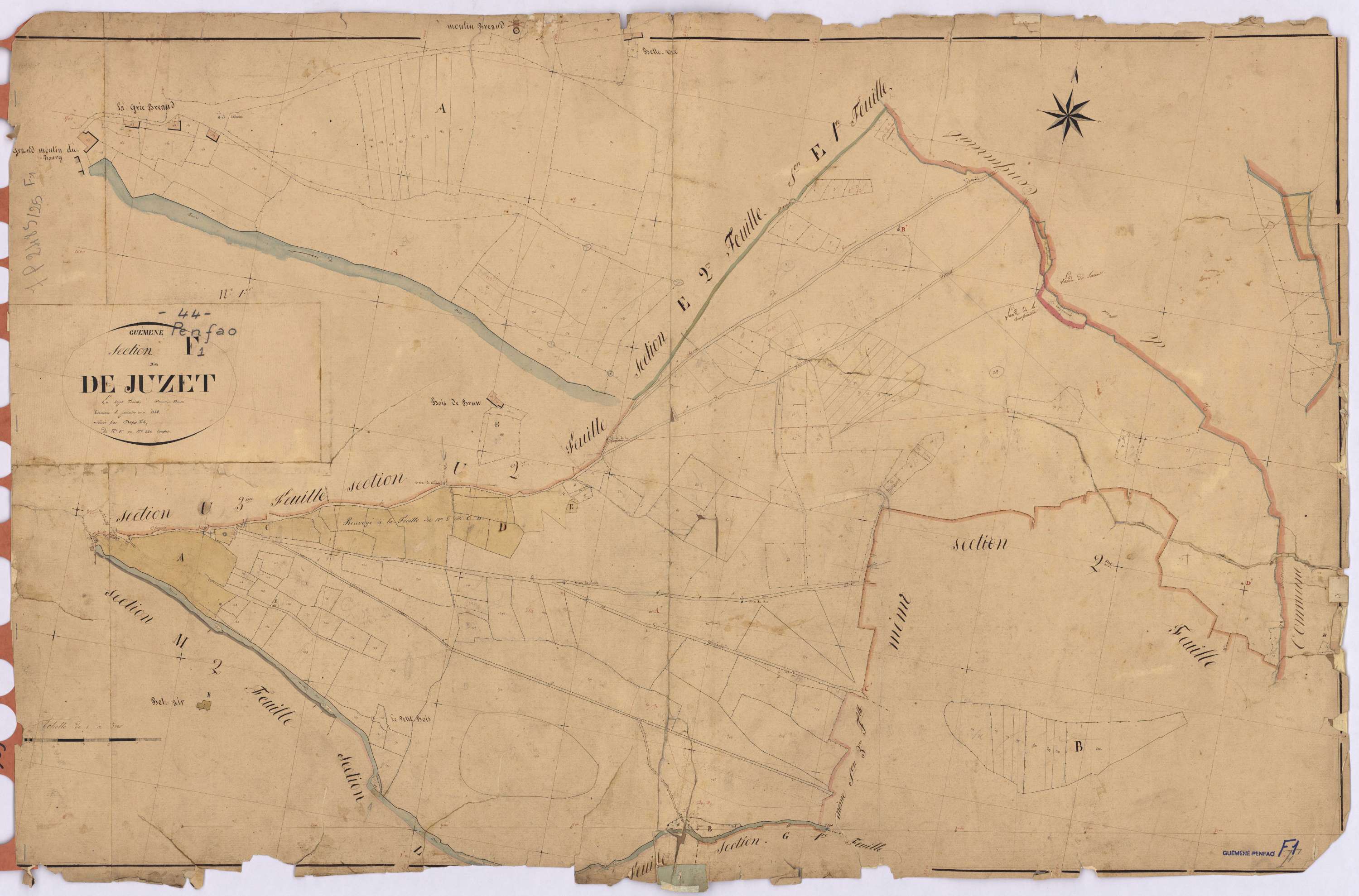 Guémené-Penfao - Section F1 Juzet (section de) ; 1-221