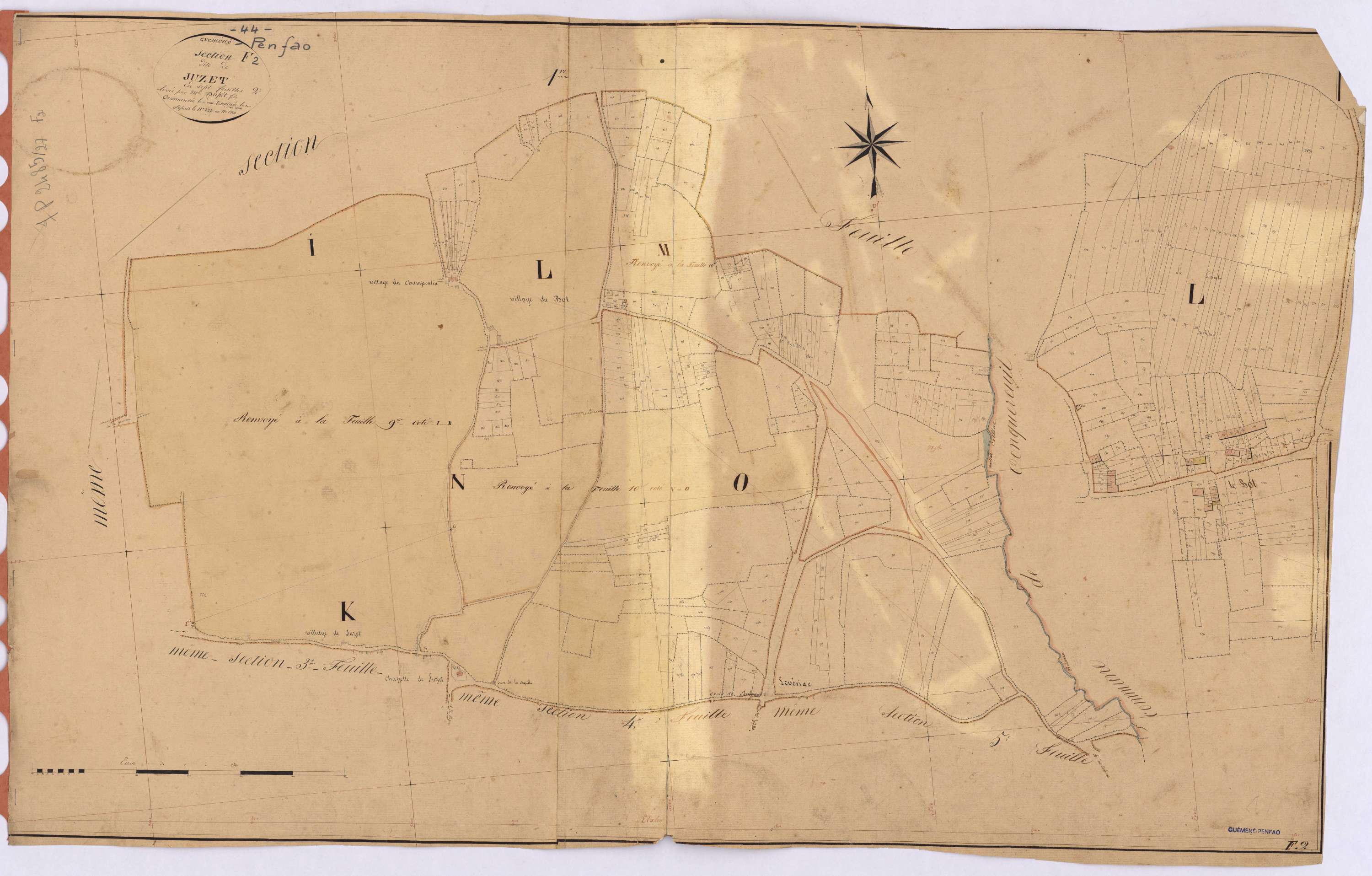 Guémené-Penfao - Section F2 Juzet (section de) ; 222-1384