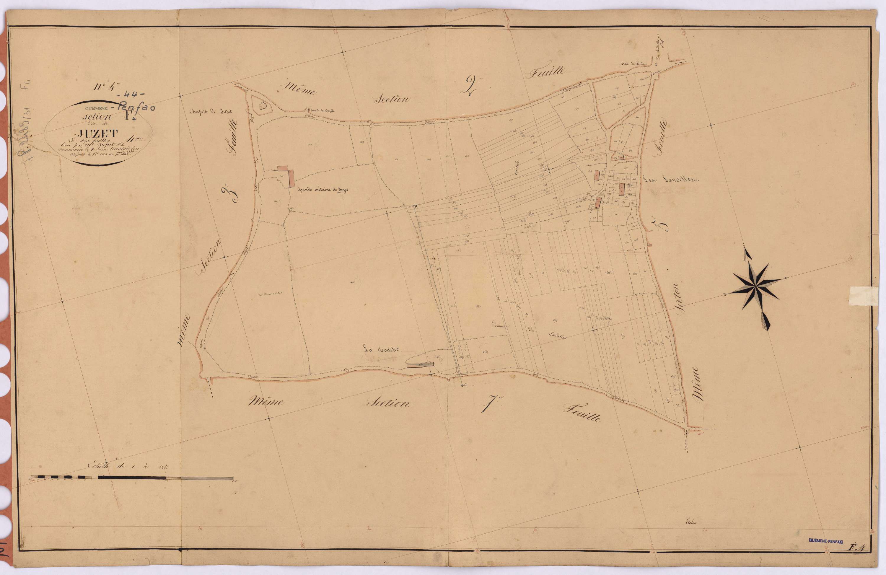 Guémené-Penfao - Section F4 Juzet (section de) ; 1505-1648