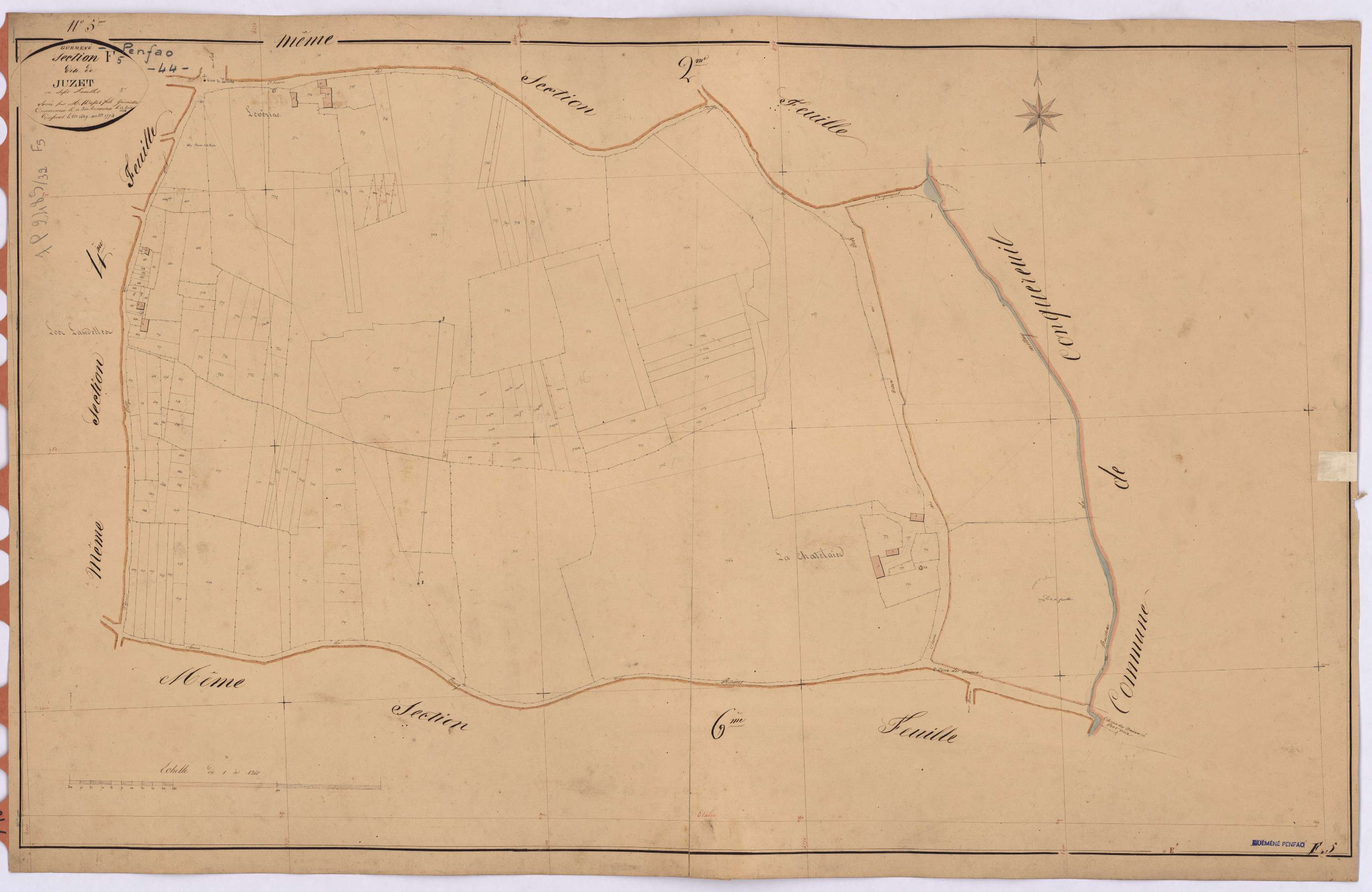 Guémené-Penfao - Section F5 Juzet (section de) ; 1649-1774