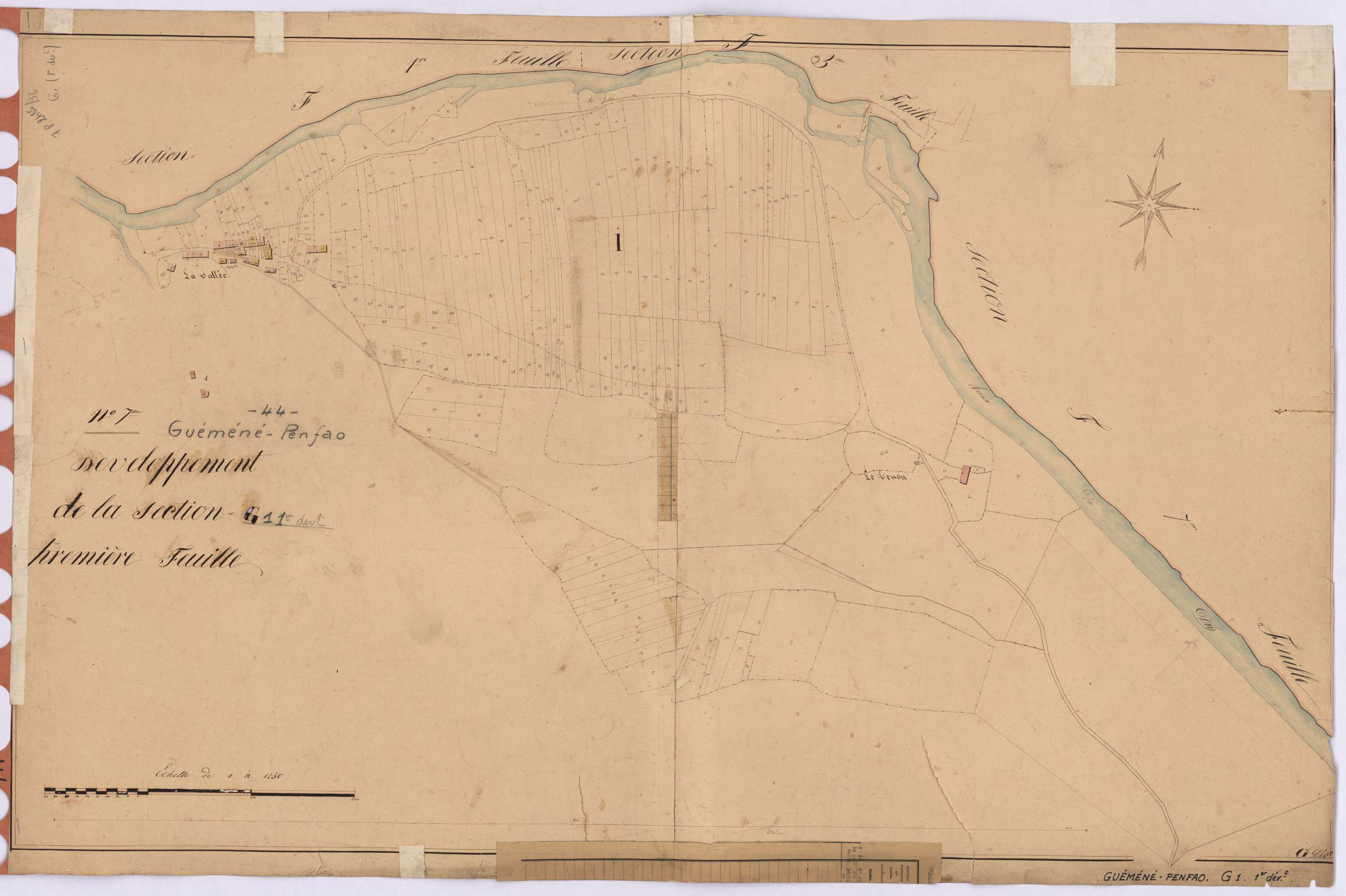 Guémené-Penfao - Section G1 (développement) Treguely (section de) ; 1-775 ; développement de la partie I
