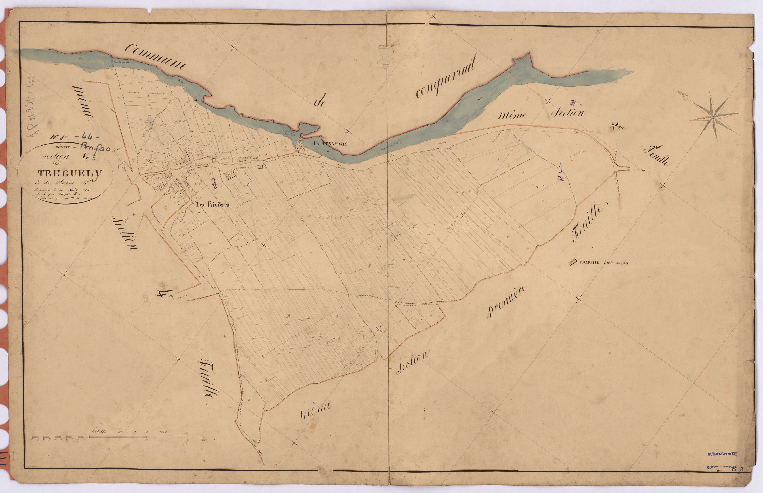 Guémené-Penfao - Section G3 Treguely (section de) ; 916-1202