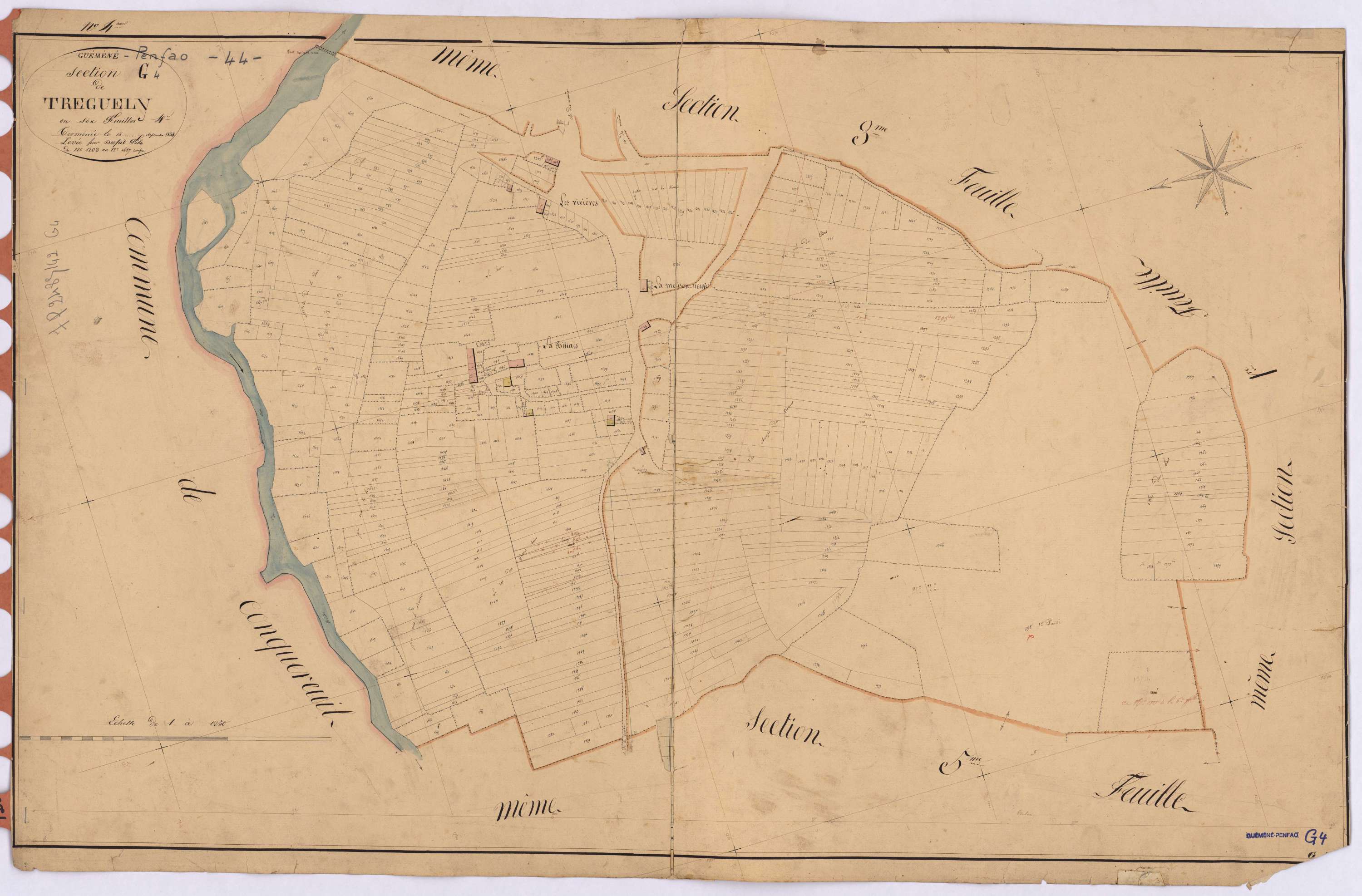 Guémené-Penfao - Section G4 Treguely (section de) ; 1203-1657