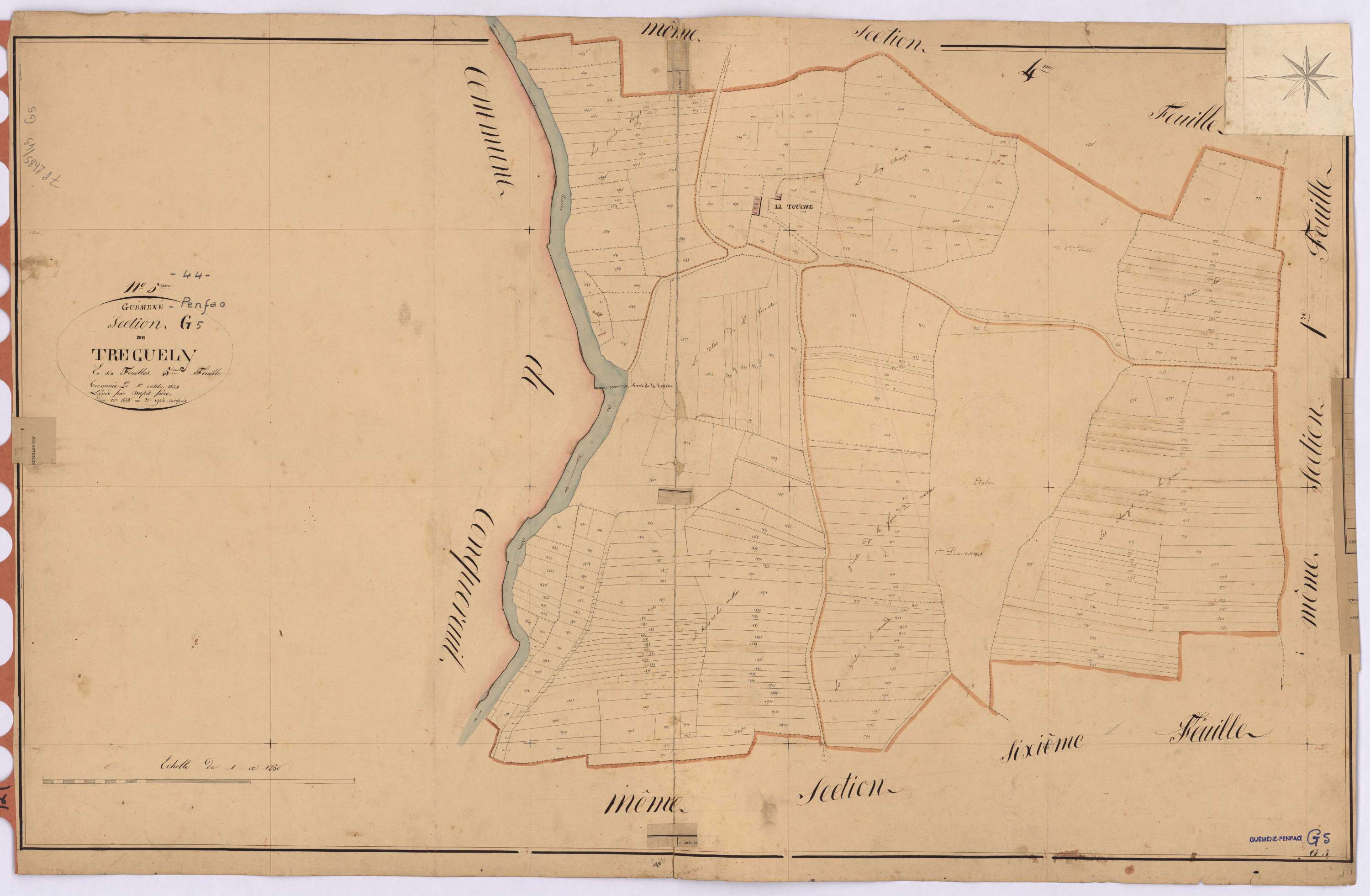 Guémené-Penfao - Section G5 Treguely (section de) ; 1658-1925