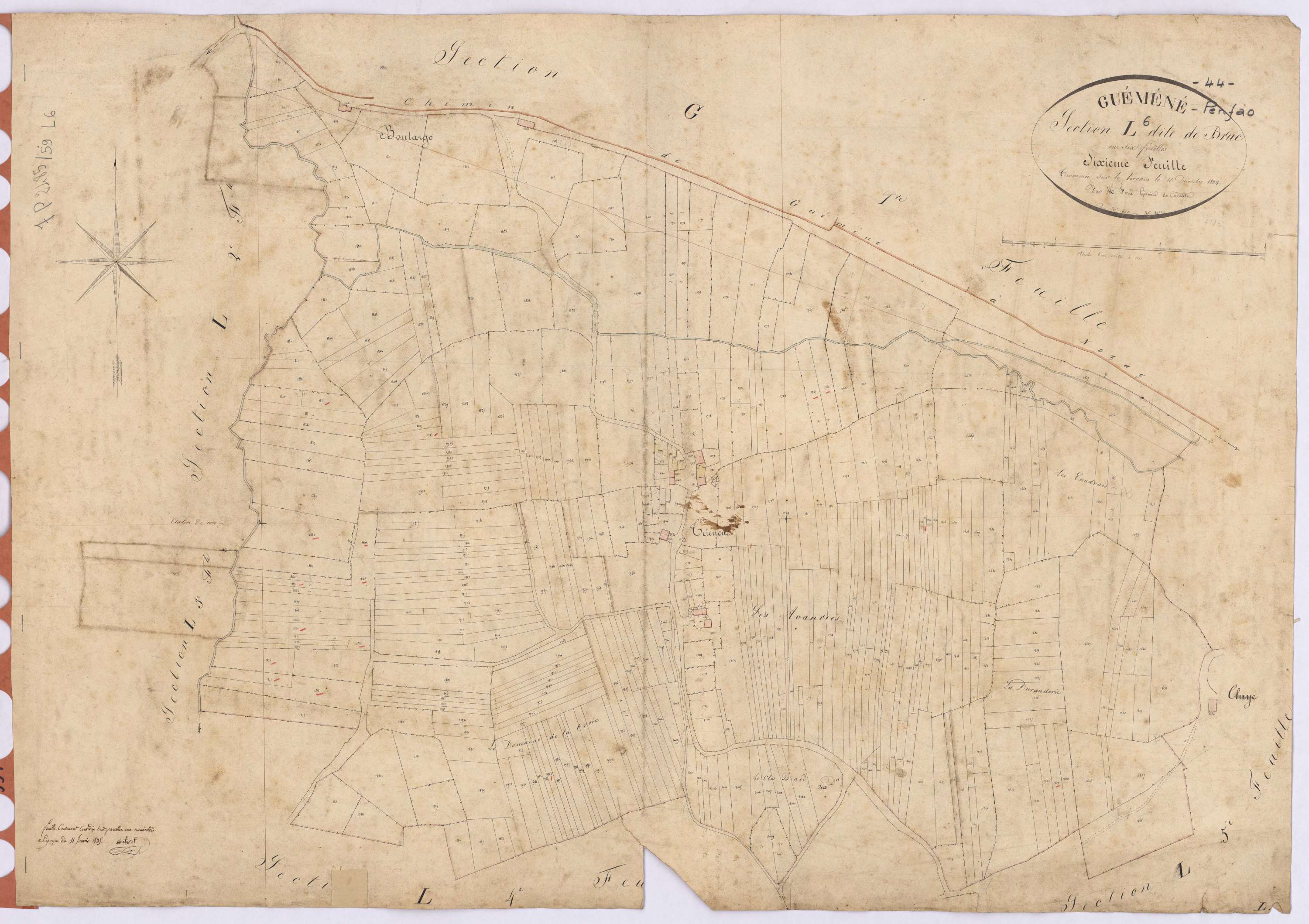 Guémené-Penfao - Section L6 Bruc (section de) ; 1603-2022