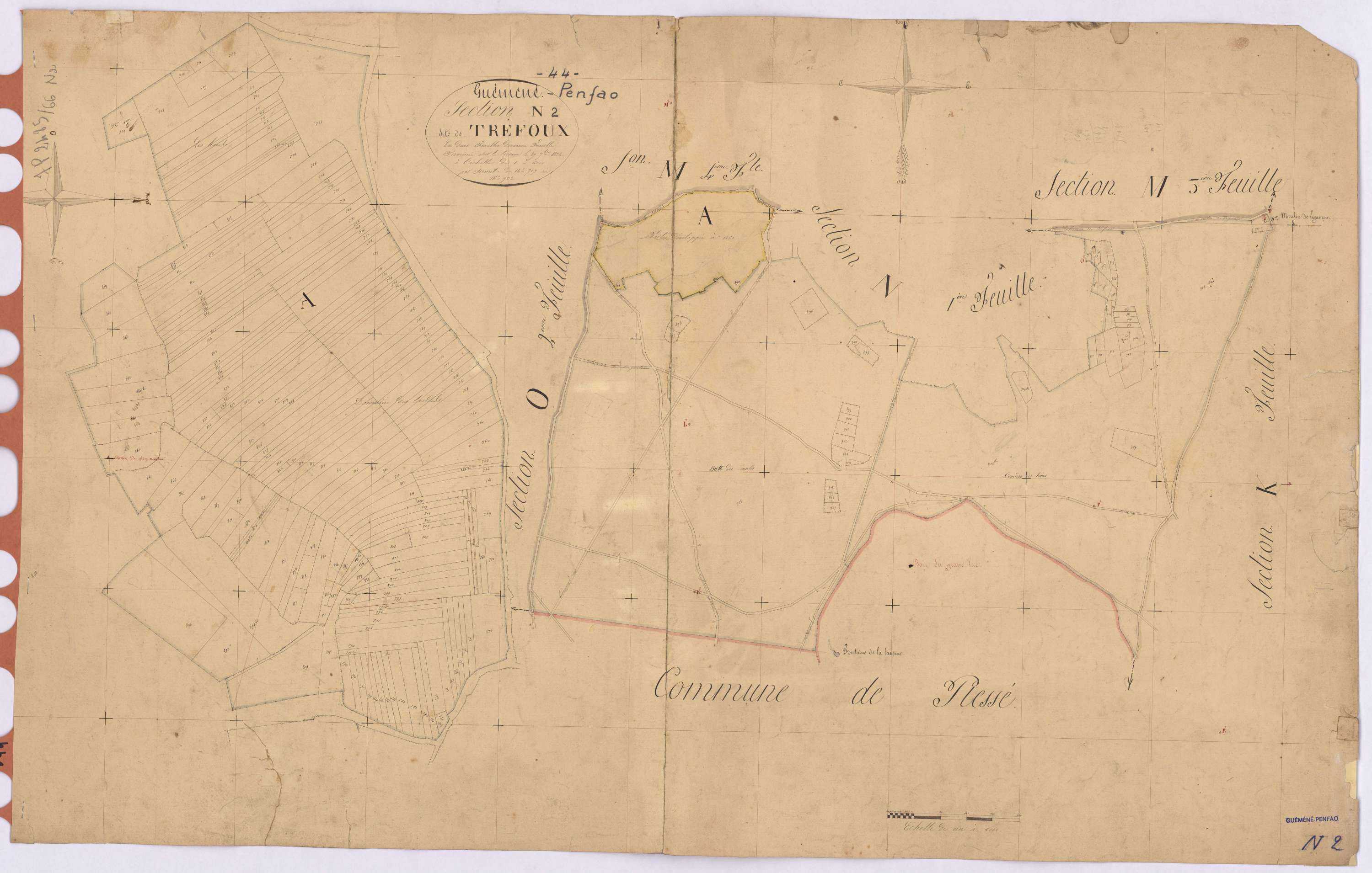 Guémené-Penfao - Section N2 Tréfoux (section de) ; 707-932