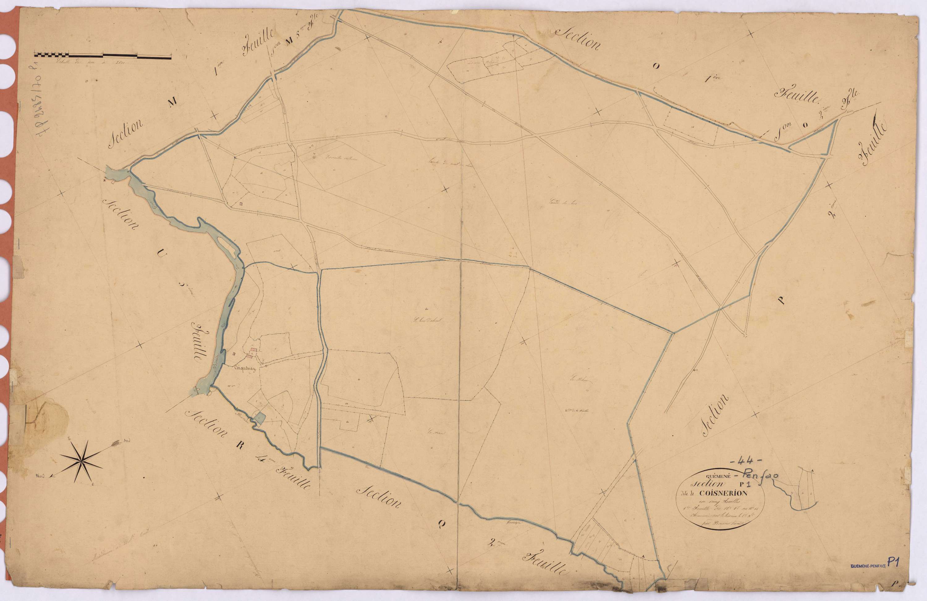 Guémené-Penfao - Section P1 Coisnerion (section de) ; 1-54
