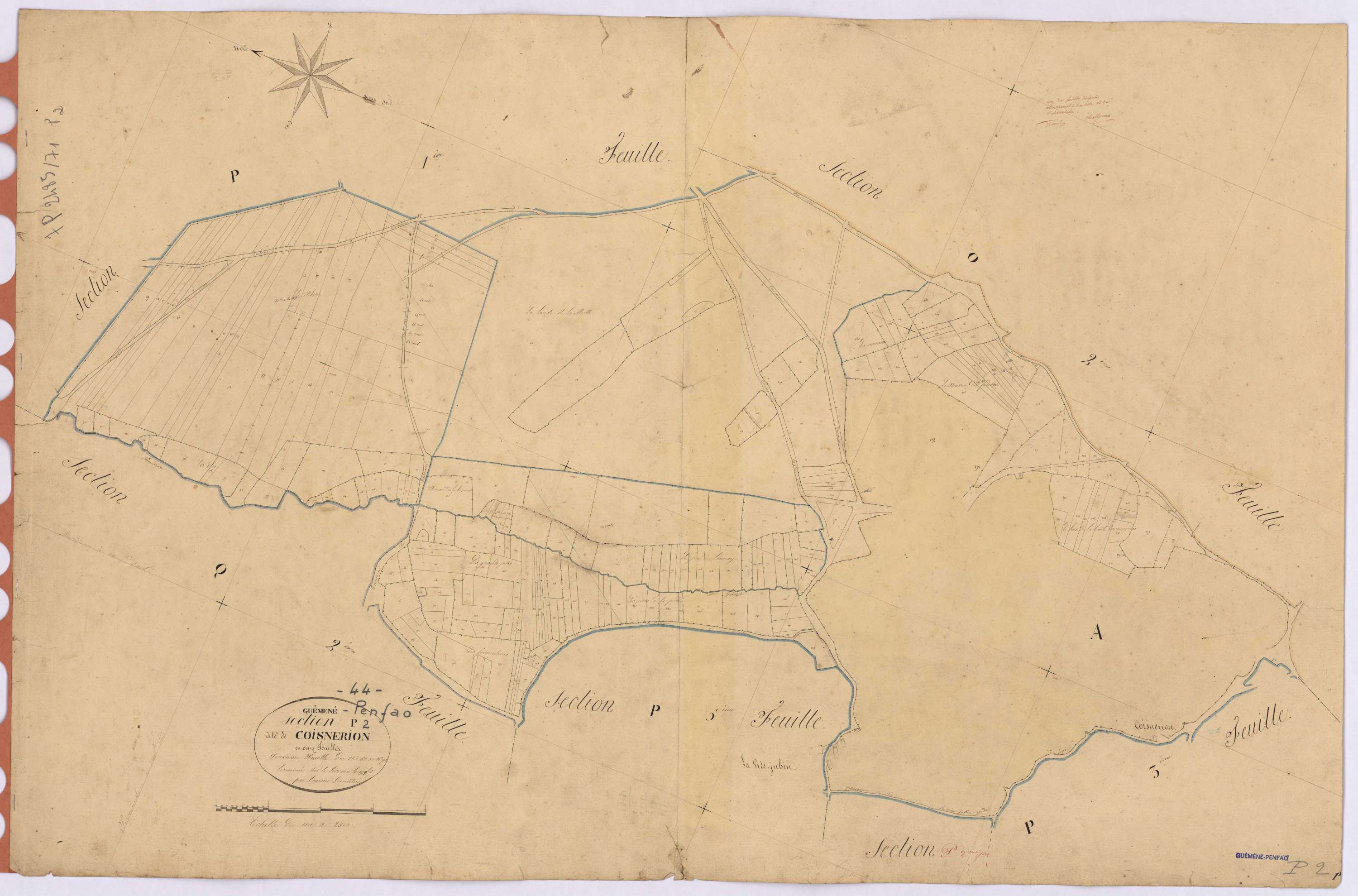 Guémené-Penfao - Section P2 Coisnerion (section de) ; 55-771