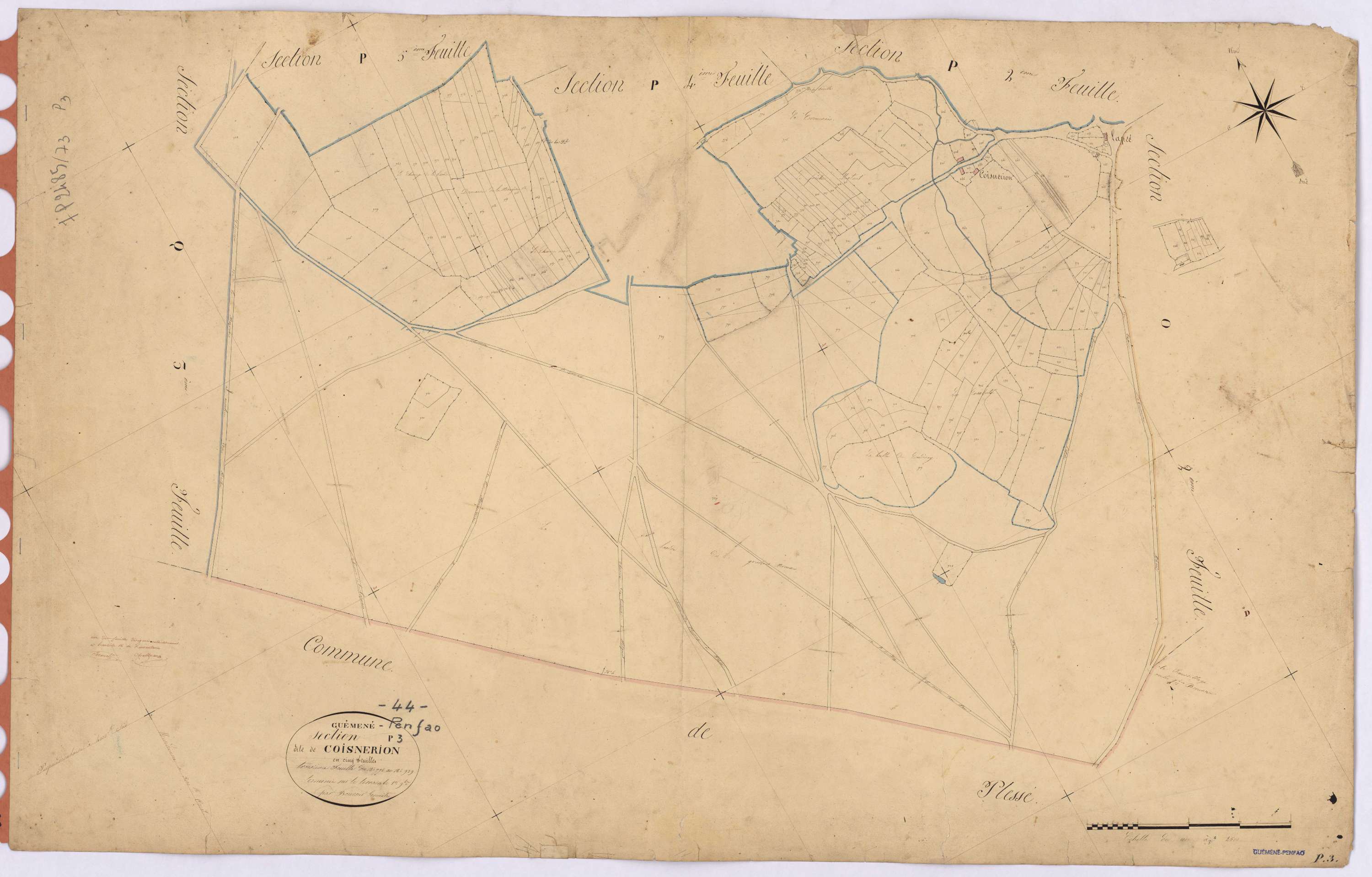 Guémené-Penfao - Section P3 Coisnerion (section de) ; 772-989