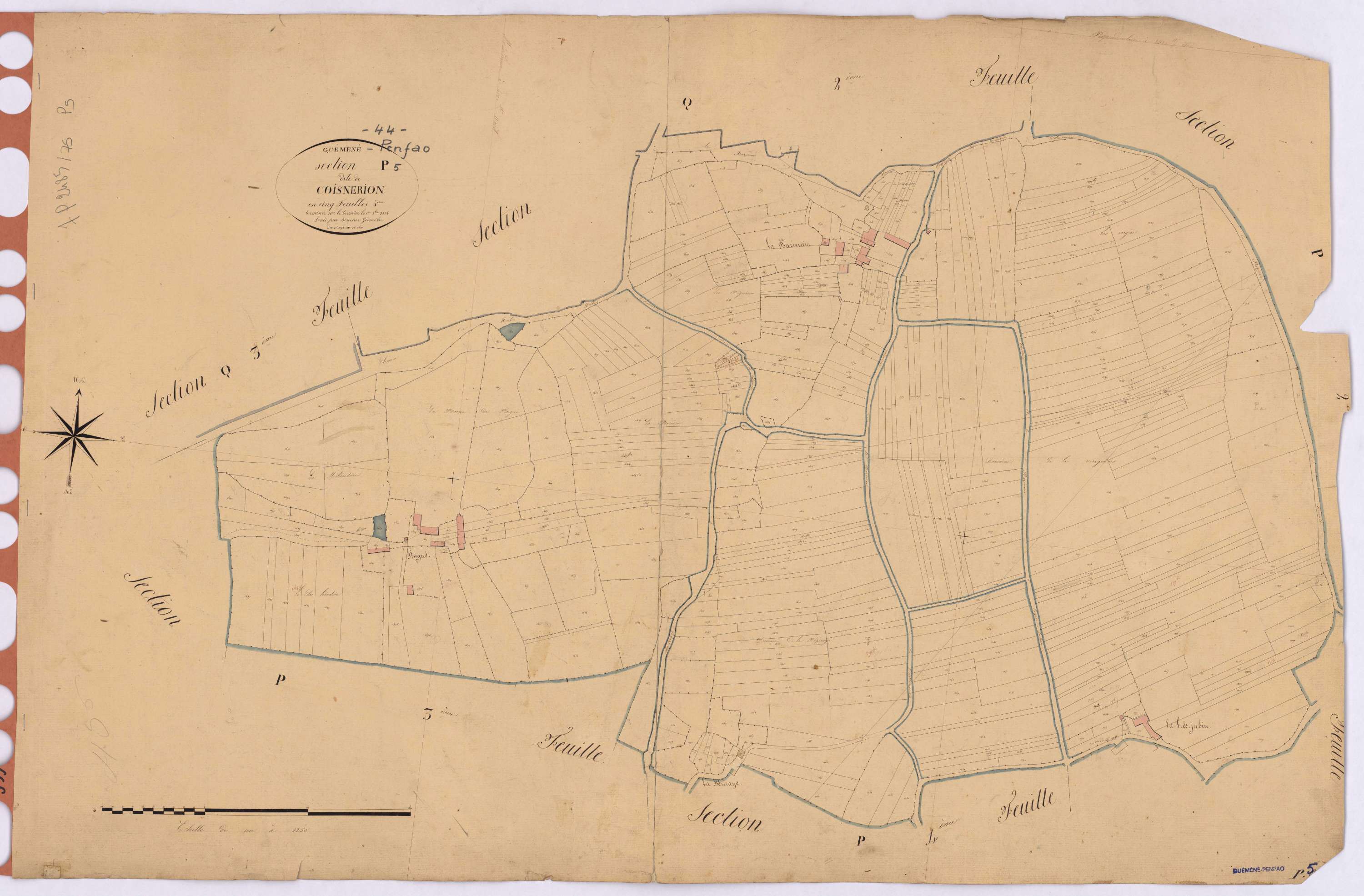 Guémené-Penfao - Section P5 Coisnerion (section de) ; 1192-1610