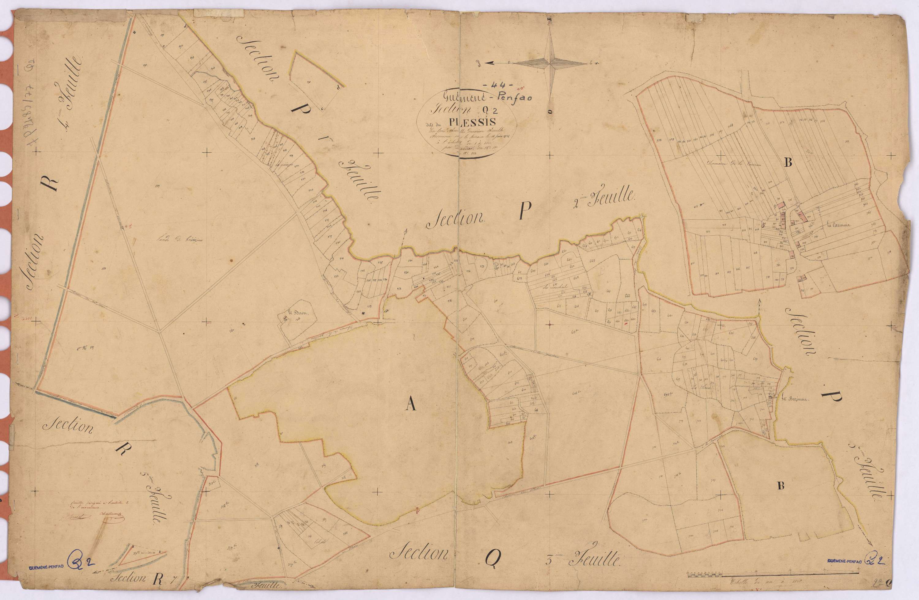 Guémené-Penfao - Section Q2 Plessis (section de) ; 187-838