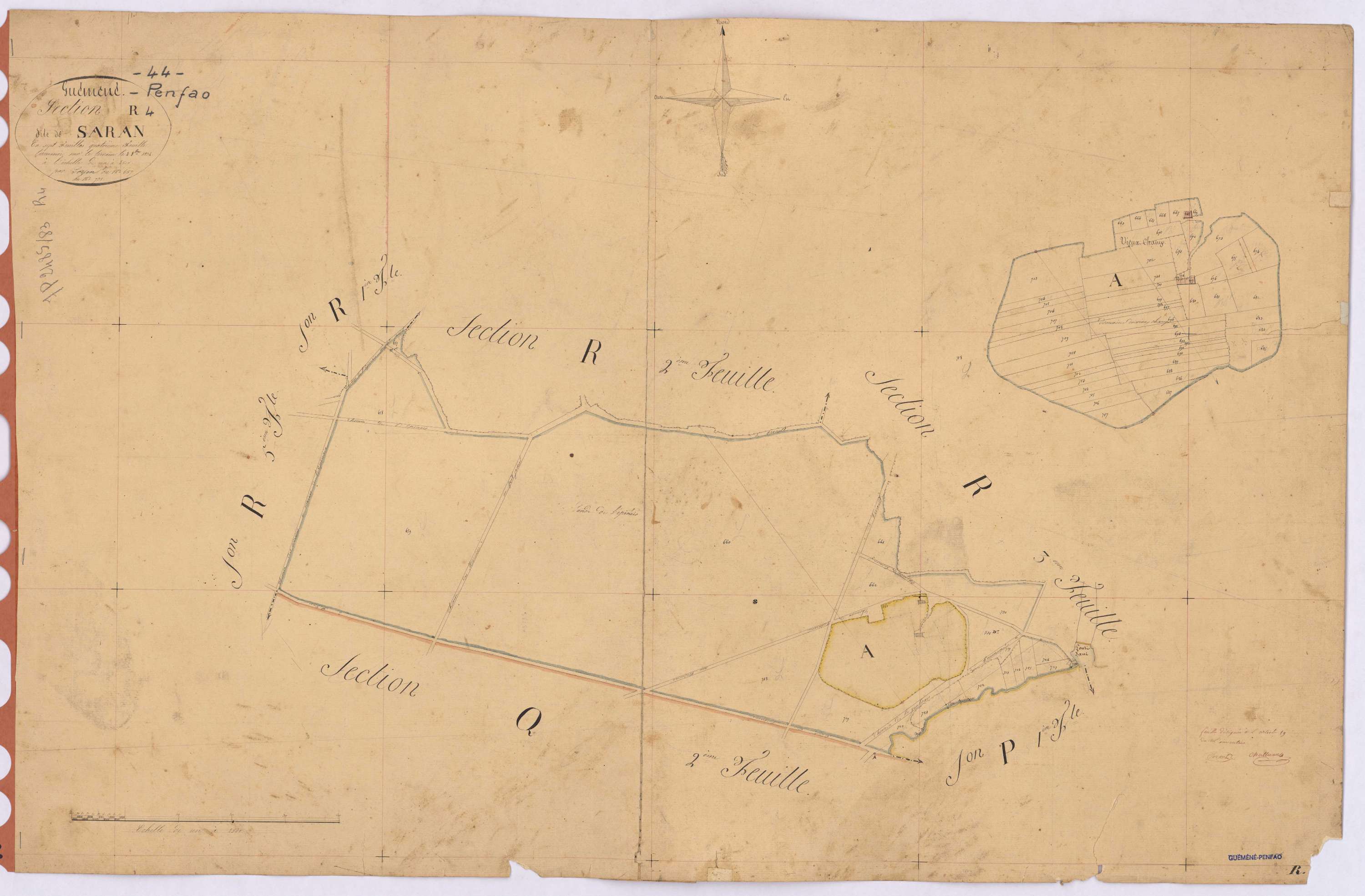 Guémené-Penfao - Section R4 Saran (section de) ; 657-731