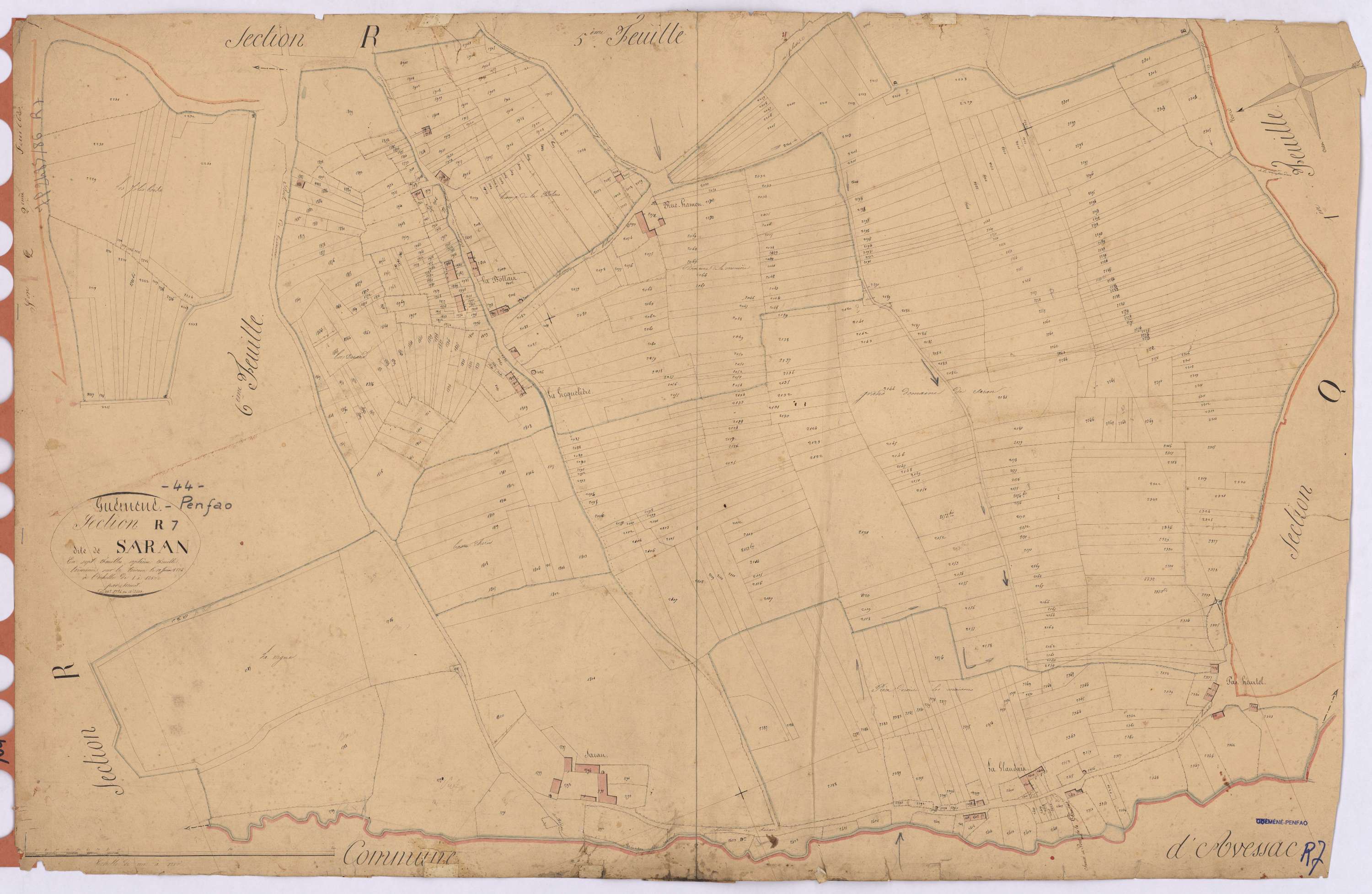 Guémené-Penfao - Section R7 Saran (section de) ; 1784-2423
