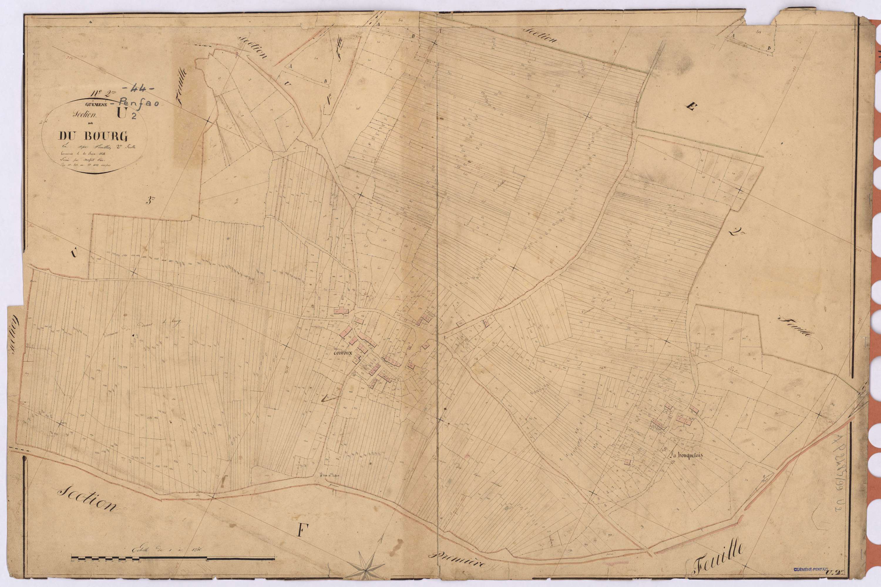 Guémené-Penfao - Section U2 Bourg (section du) ; 503-1422
