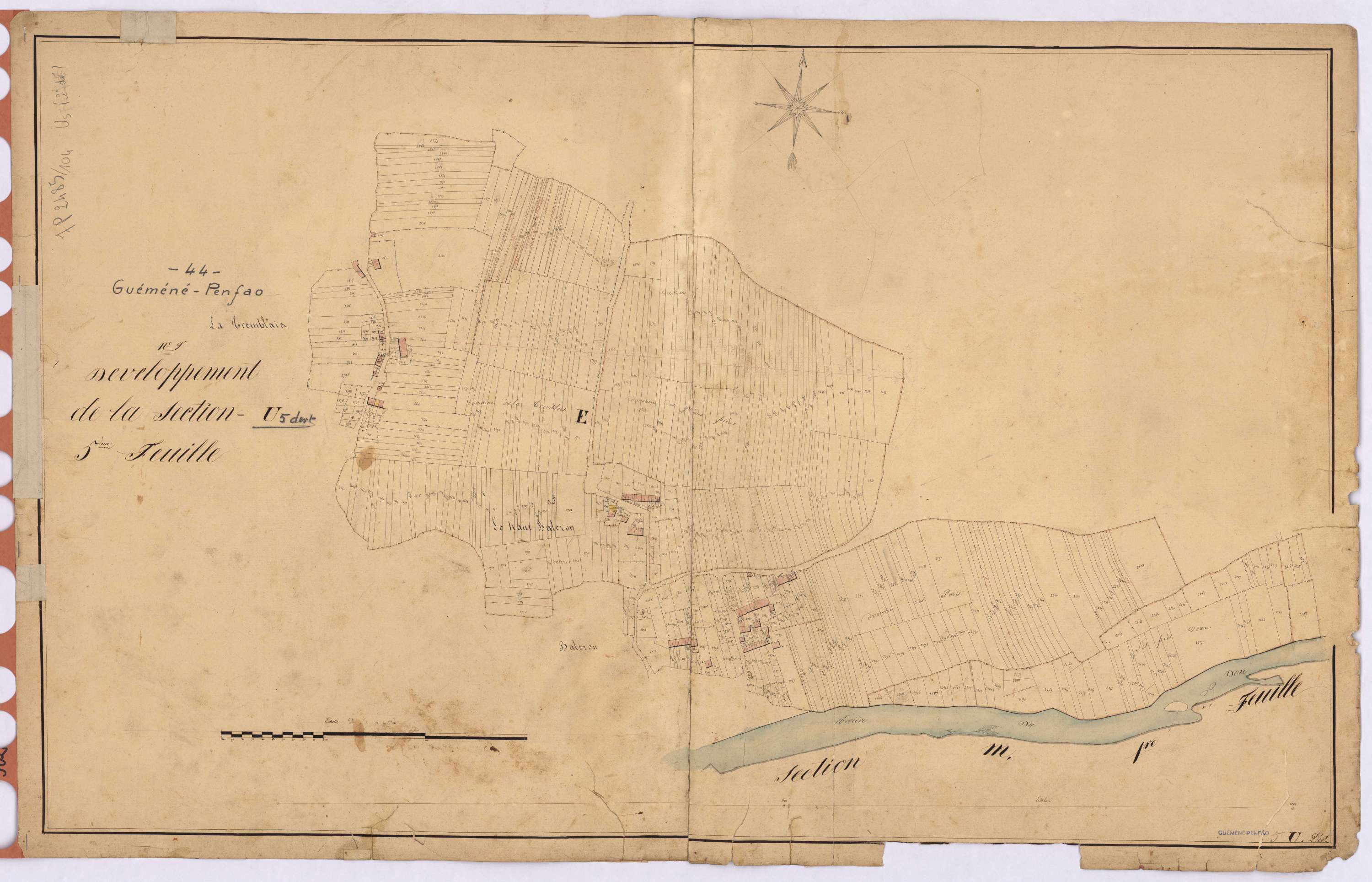 Guémené-Penfao - Section U5 (développement) Bourg (section du) ; 2204-3161 ; développement de la partie E