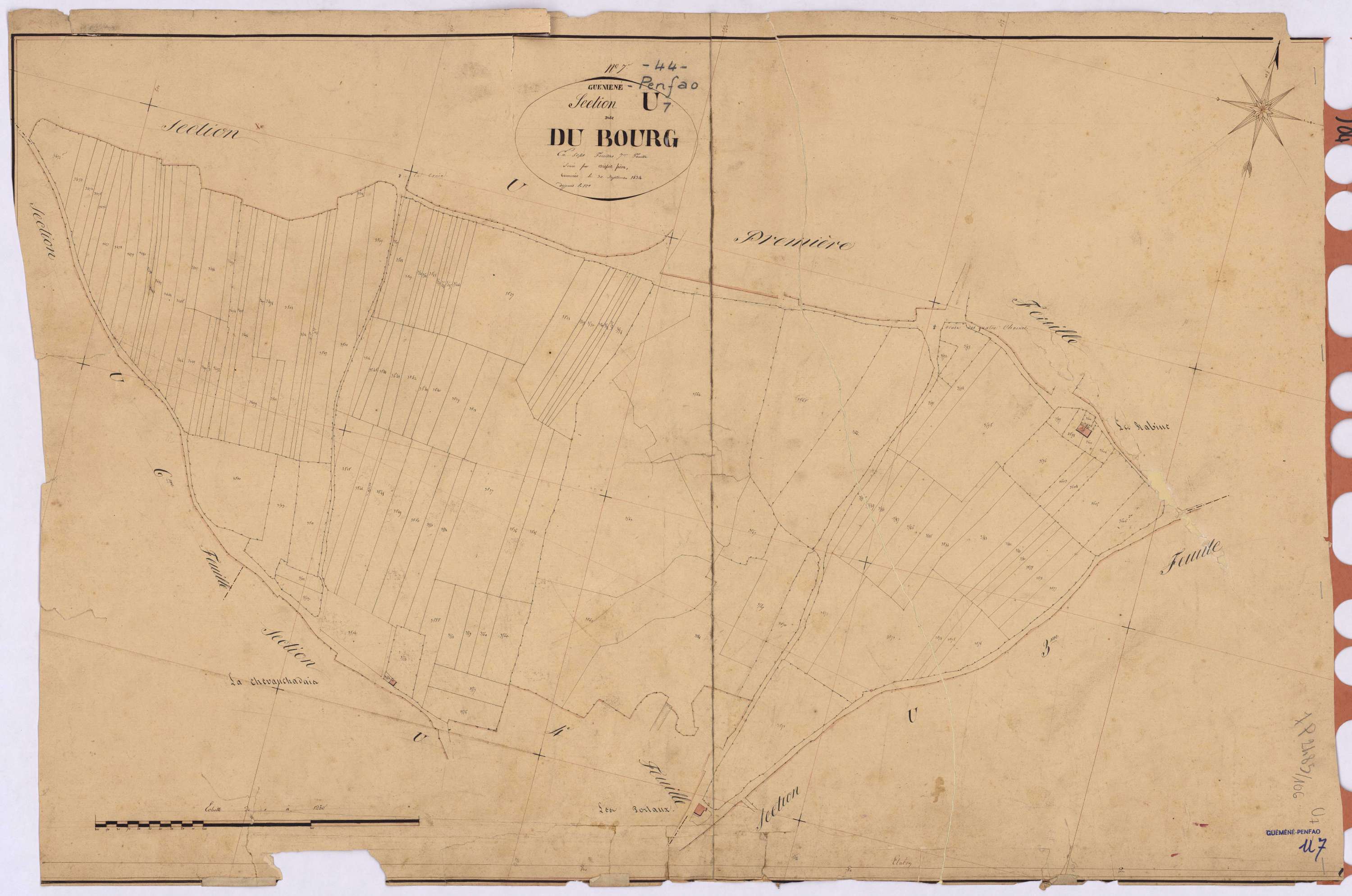 Guémené-Penfao - Section U7 Bourg (section du) ; 3472-3606