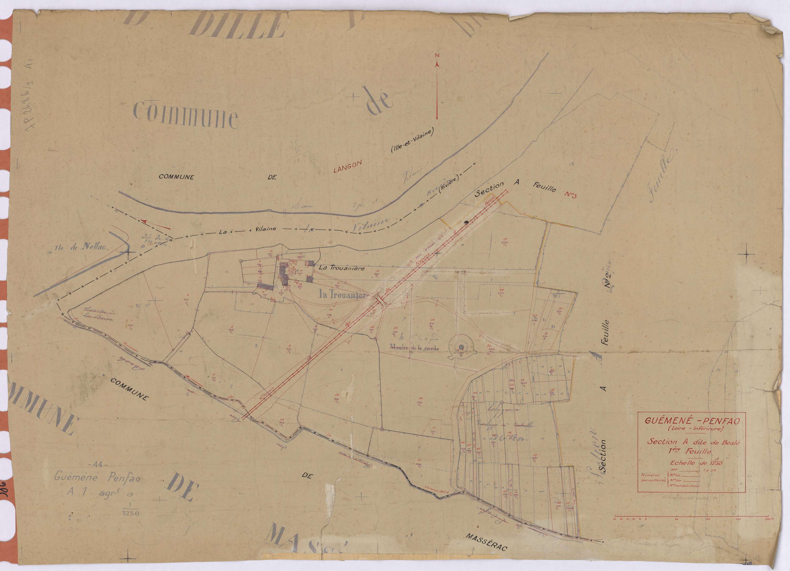 Guémené-Penfao - Section A1 Beslé (section de) ; 1-54