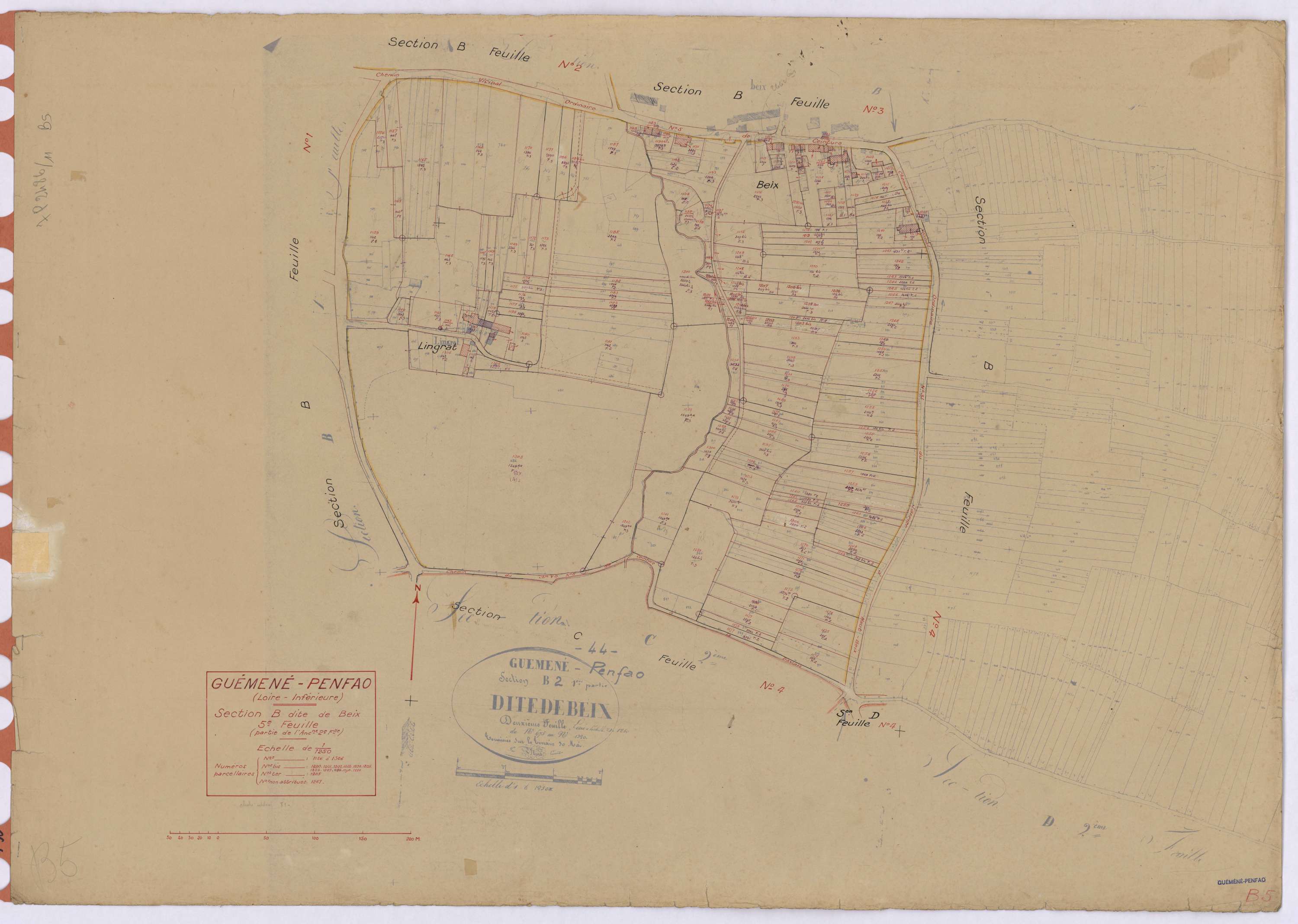 Guémené-Penfao - Section B5 Beix (section de) ; 1156-1306