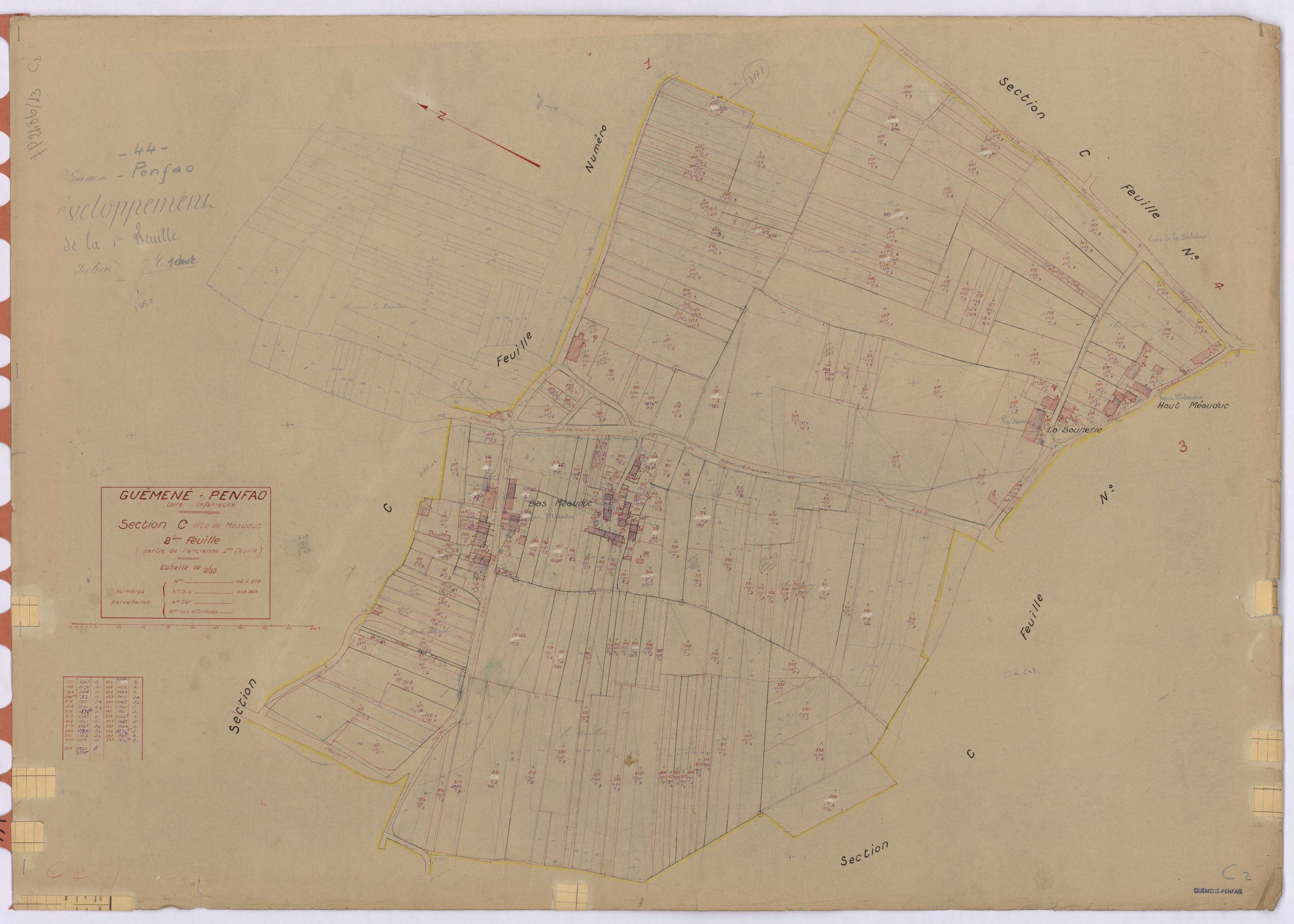 Guémené-Penfao - Section C2 Méauduc (section de) ; 162-379