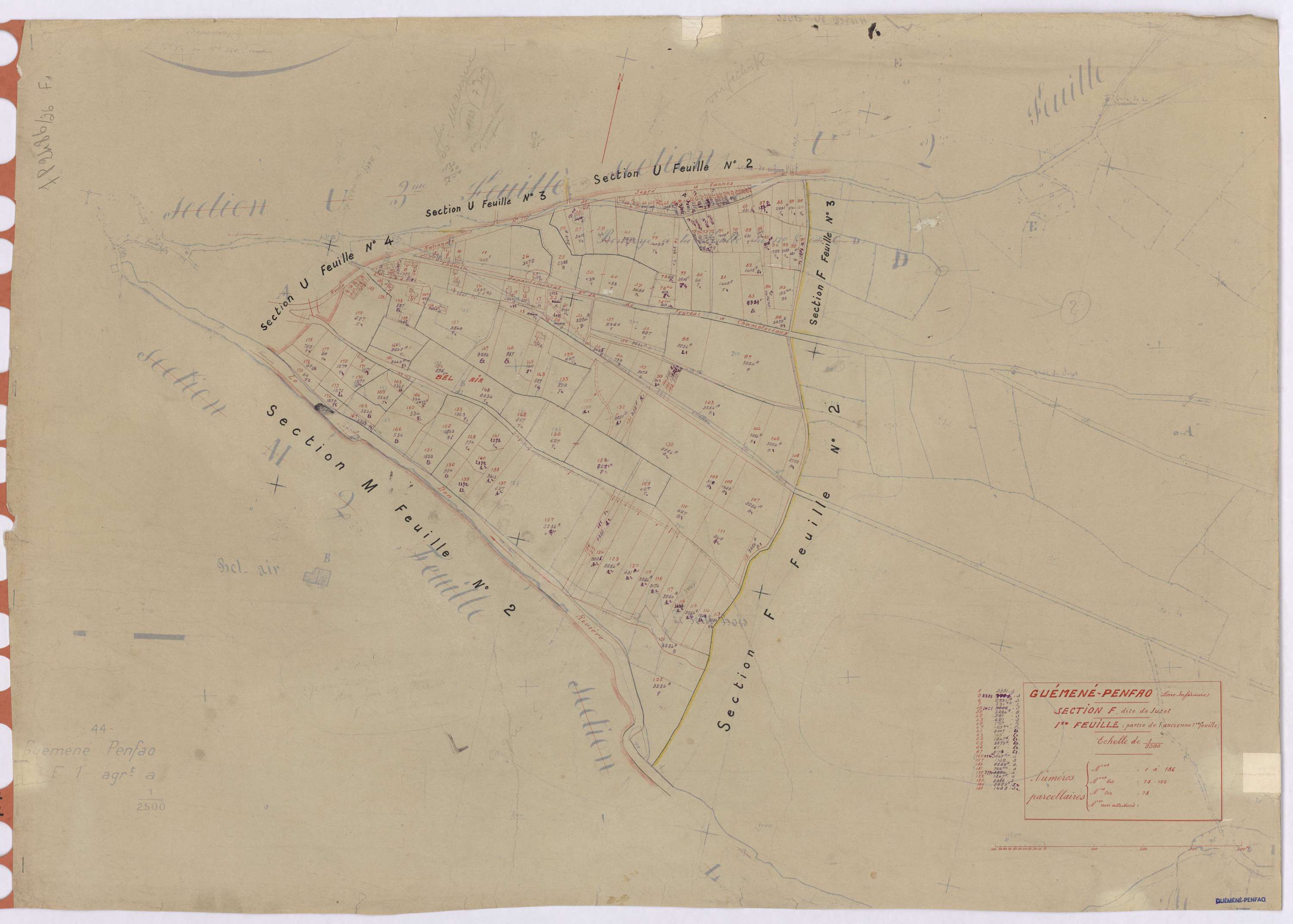 Guémené-Penfao - Section F1 Juzet (section de) ; 1-186