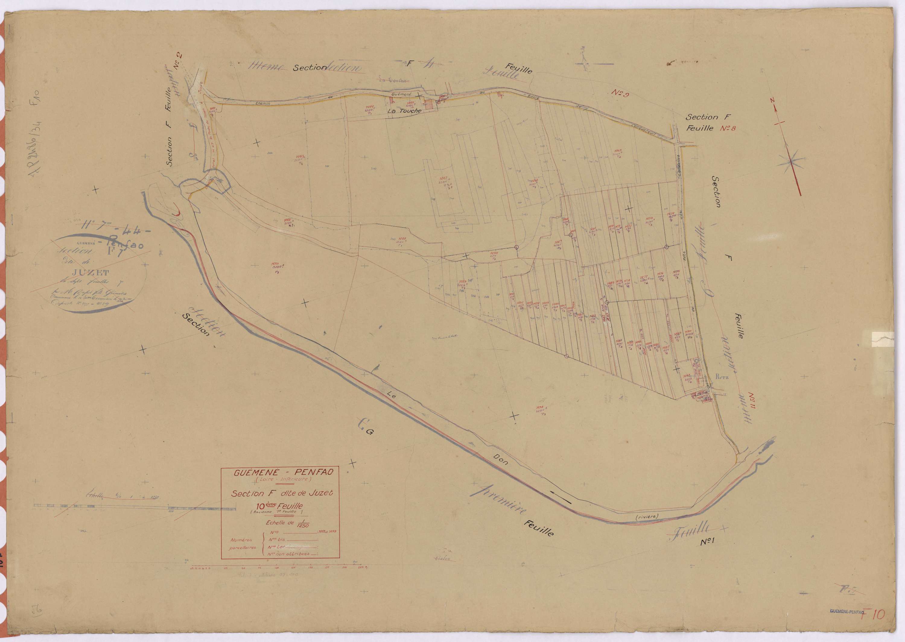 Guémené-Penfao - Section F10 Juzet (section de) ; 1441-1499