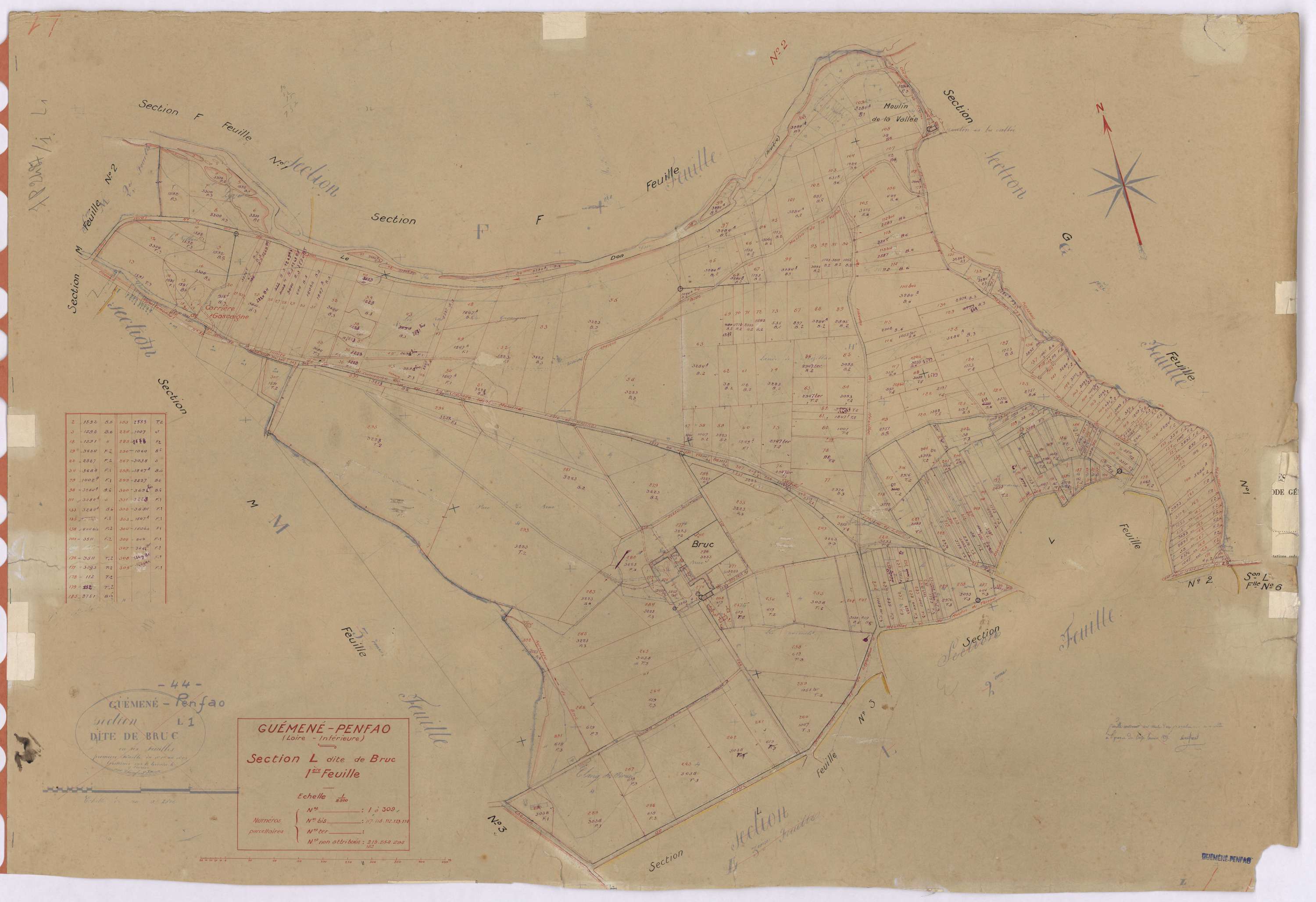 Guémené-Penfao - Section L1 Bruc (section de) ; 1-309