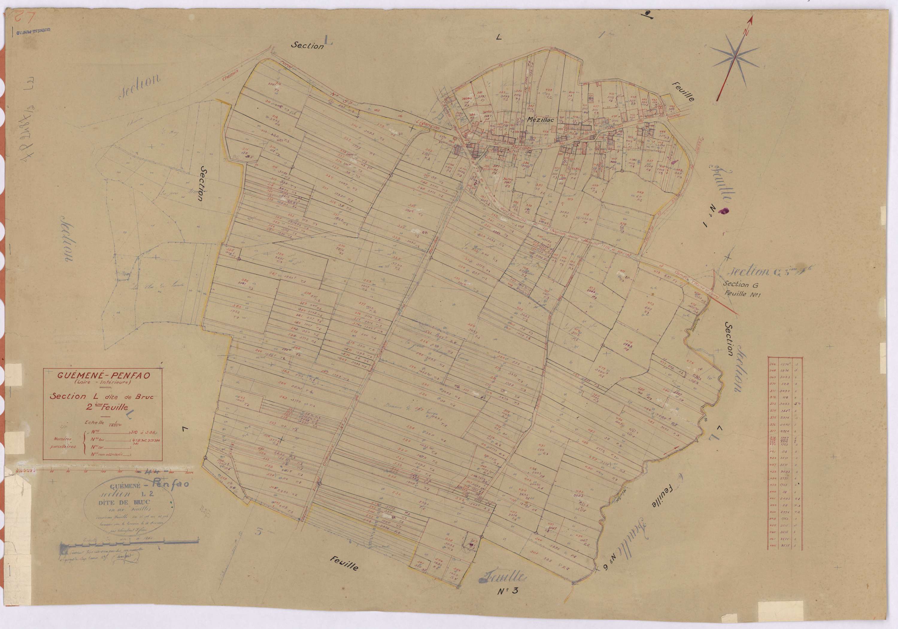 Guémené-Penfao - Section L2 Bruc (section de) ; 310-588