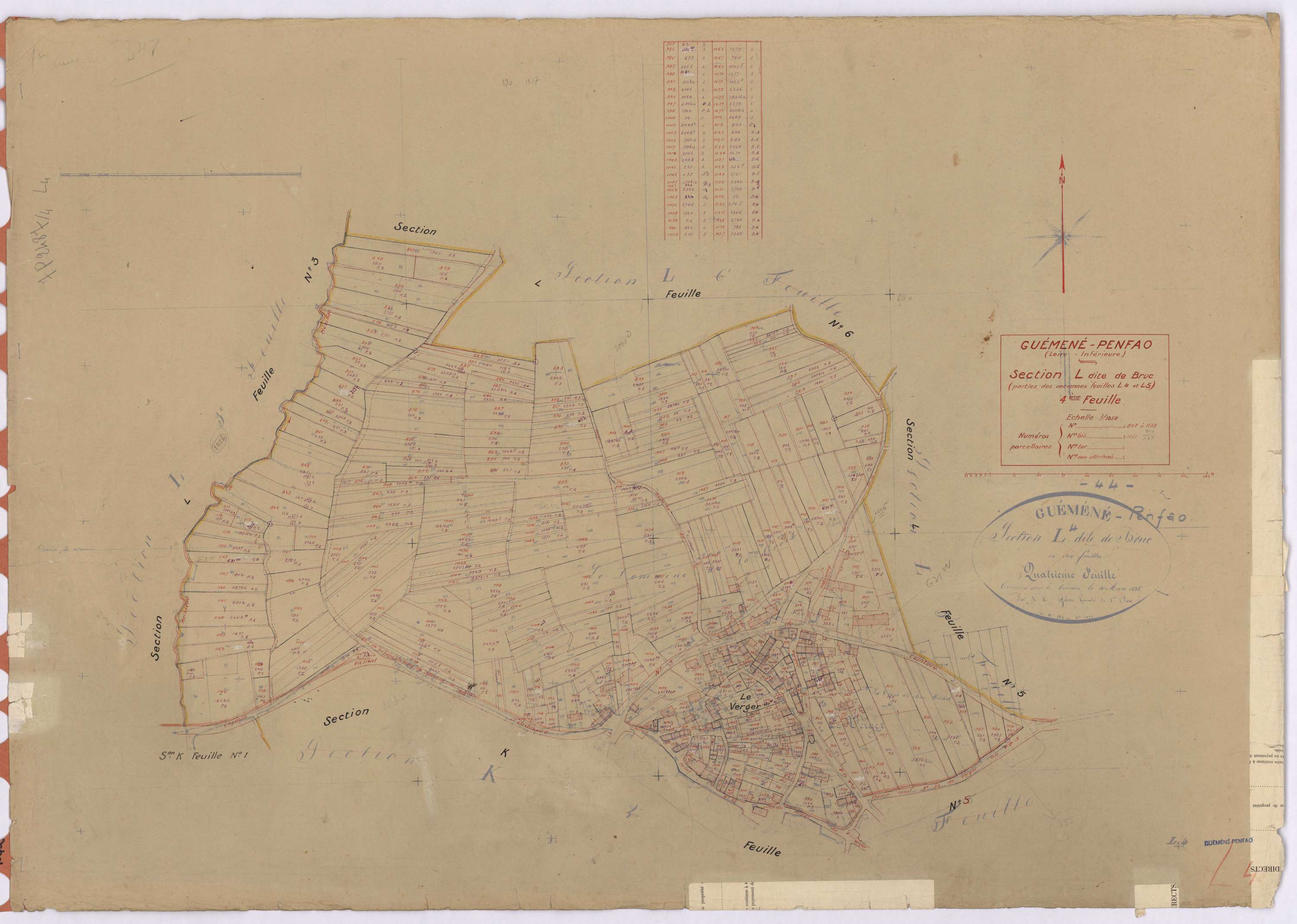 Guémené-Penfao - Section L4 Bruc (section de) ; 847-1173