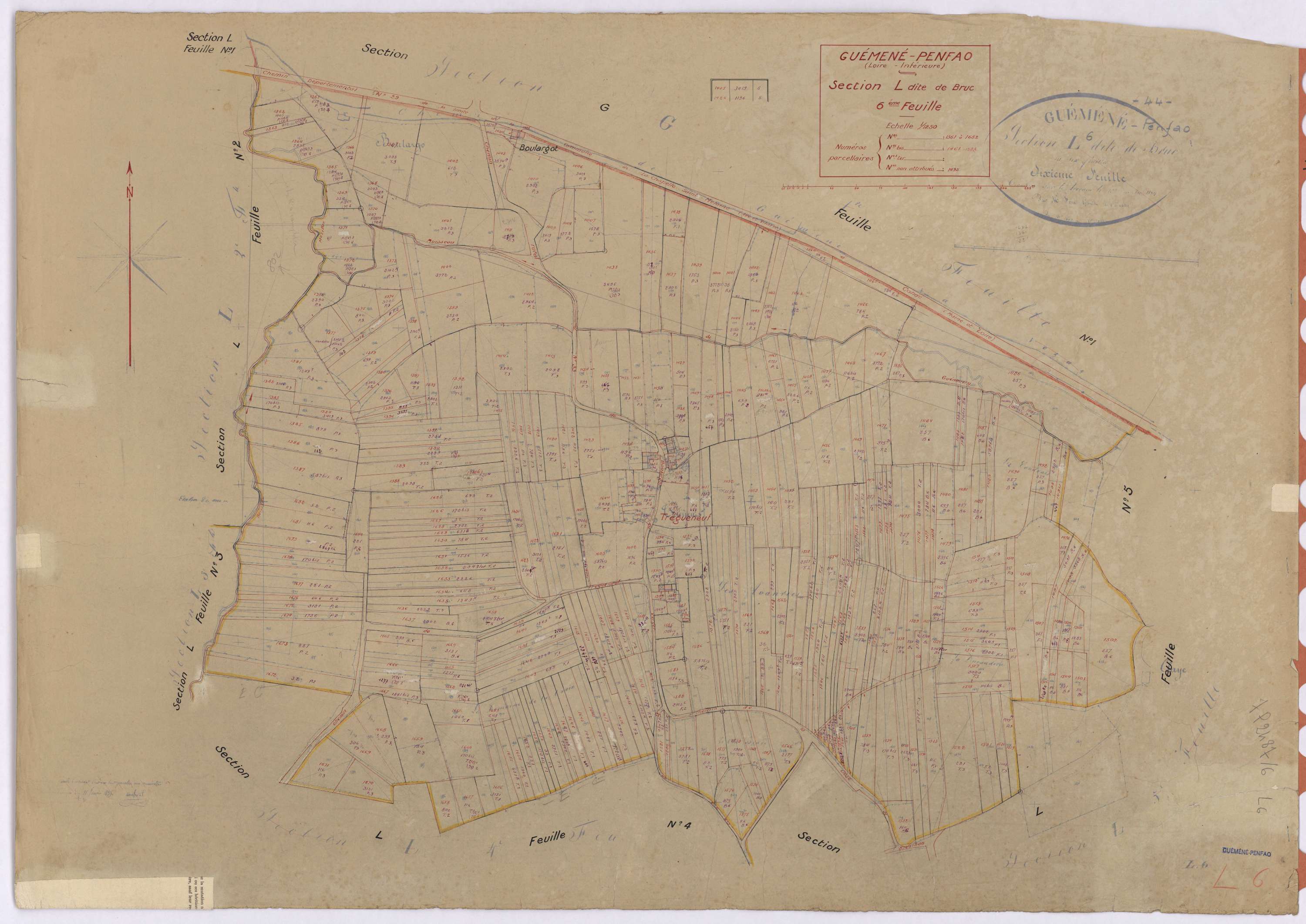 Guémené-Penfao - Section L6 Bruc (section de) ; 1361-1682