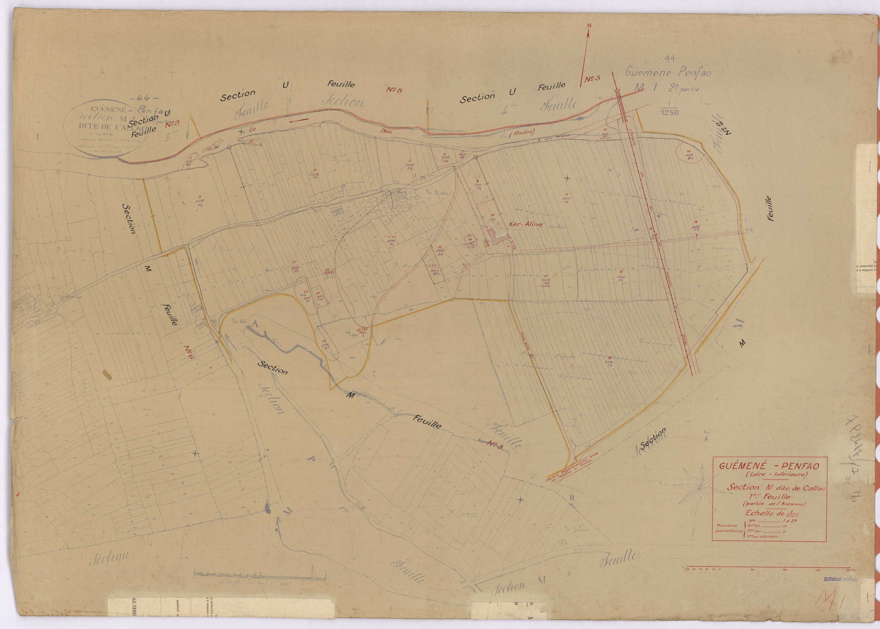 Guémené-Penfao - Section M1 Callac (section de) ; 1-27