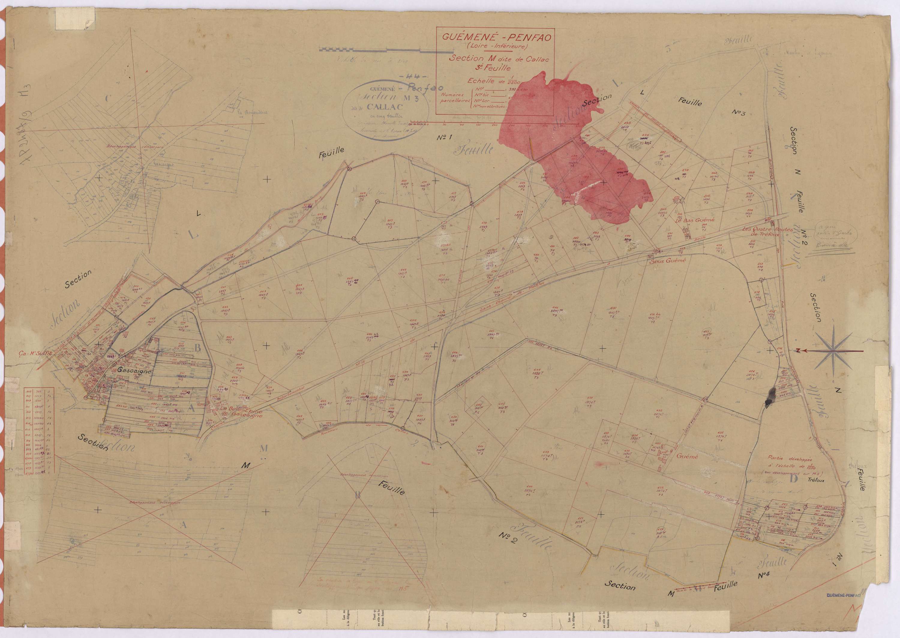 Guémené-Penfao - Section M3 Callac (section de) ; 392-690