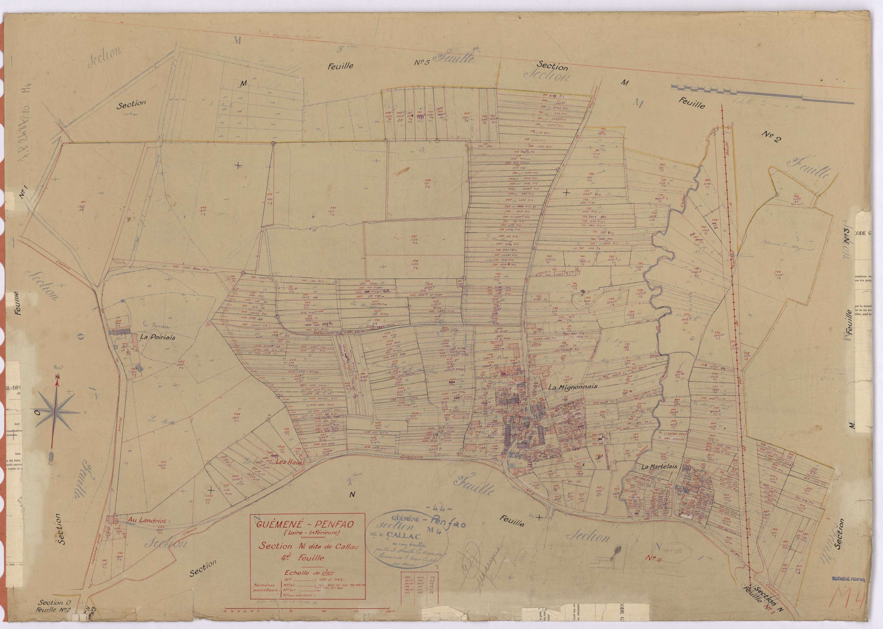 Guémené-Penfao - Section M4 Callac (section de) ; 691-1168