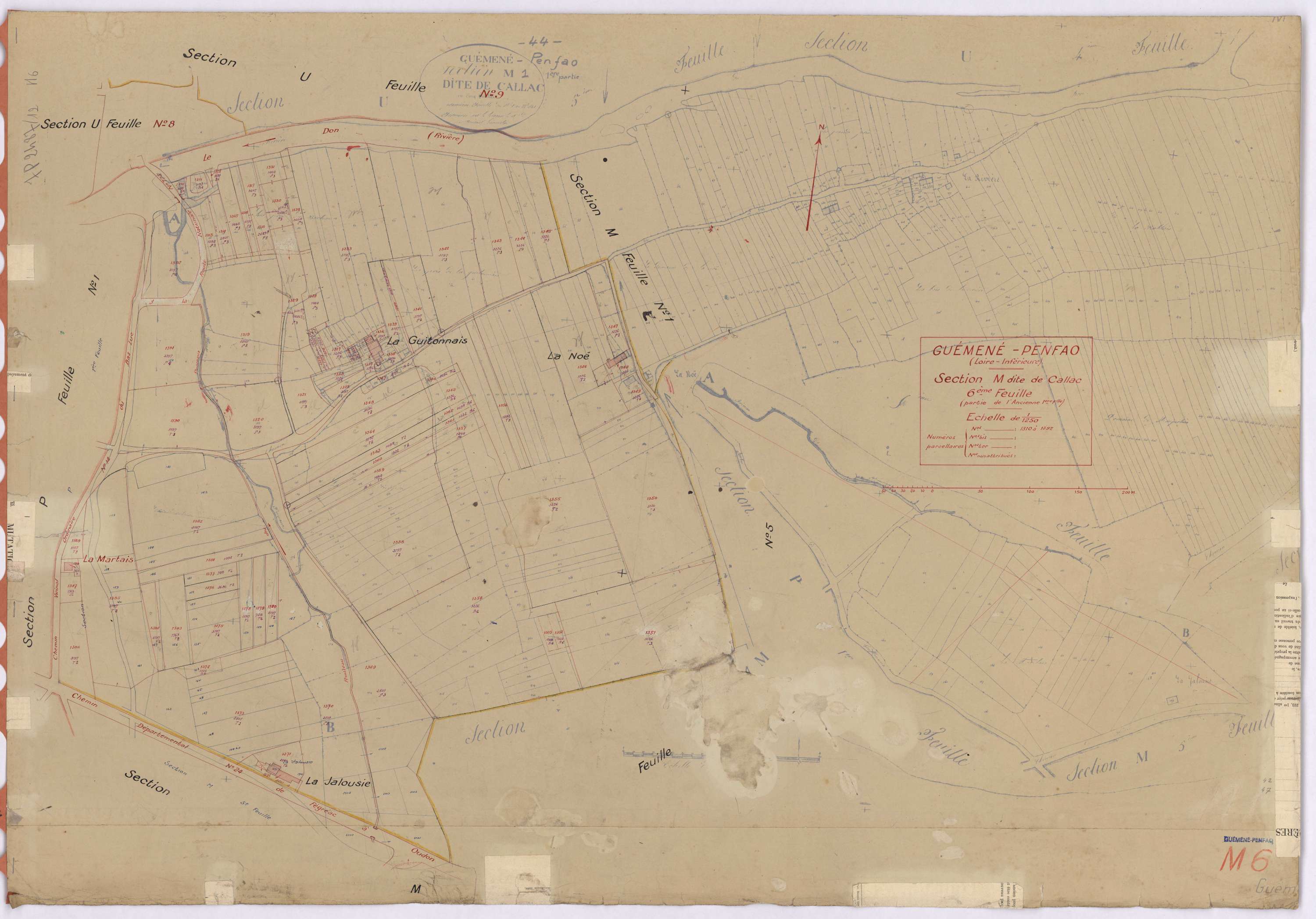 Guémené-Penfao - Section M6 Callac (section de) ; 1310-1392