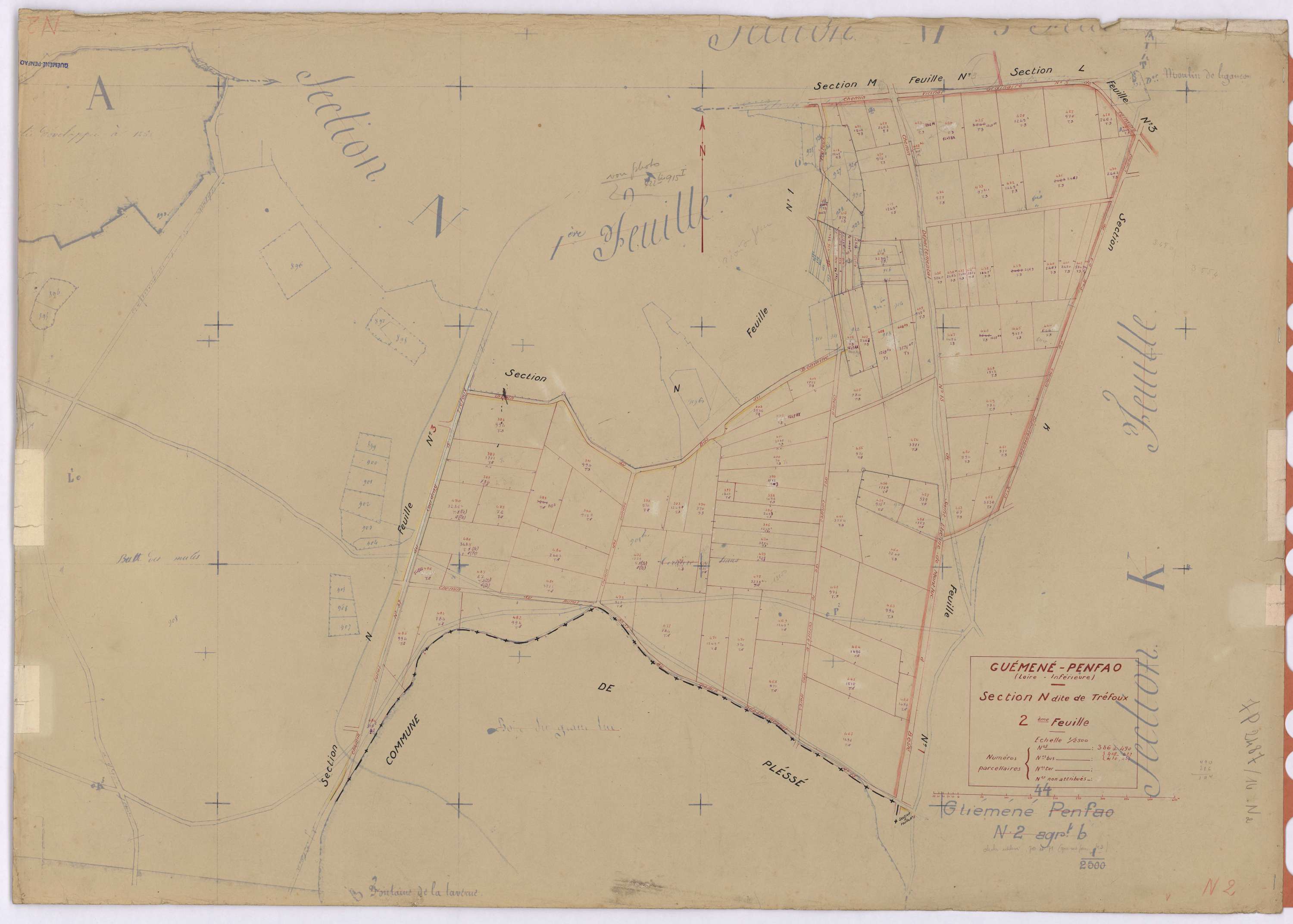 Guémené-Penfao - Section N2 Tréfoux (section de) ; 386-490
